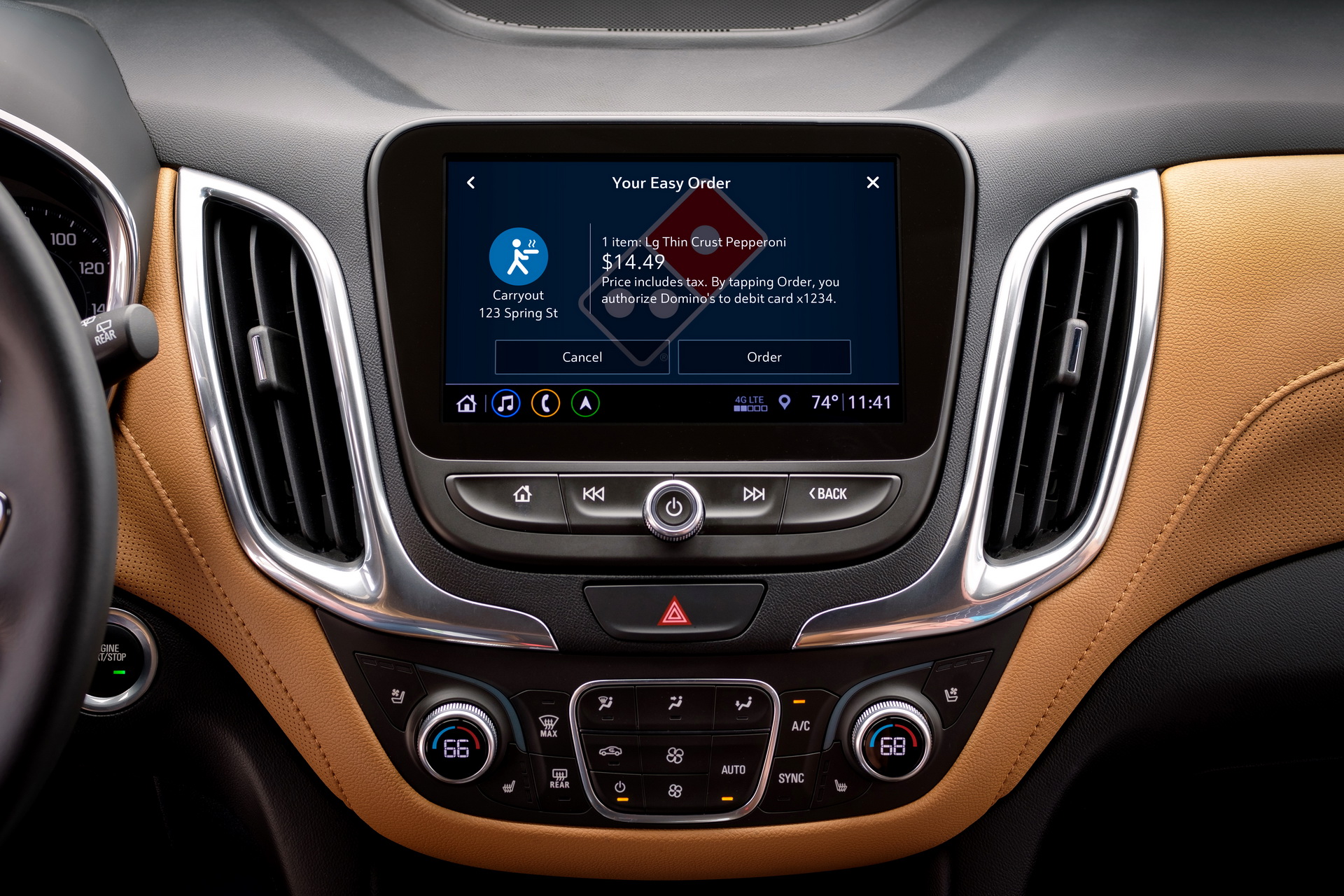 Chevy Drivers Can Now Order Pizza Using Car’s Touchscreen