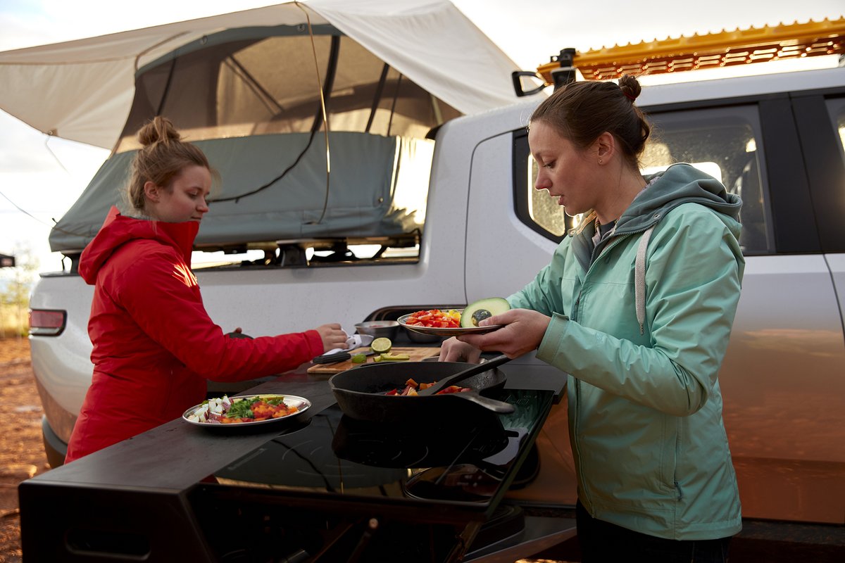 Rivian’s Innovative Slide-Out Kitchen Will Be Offered With R1T