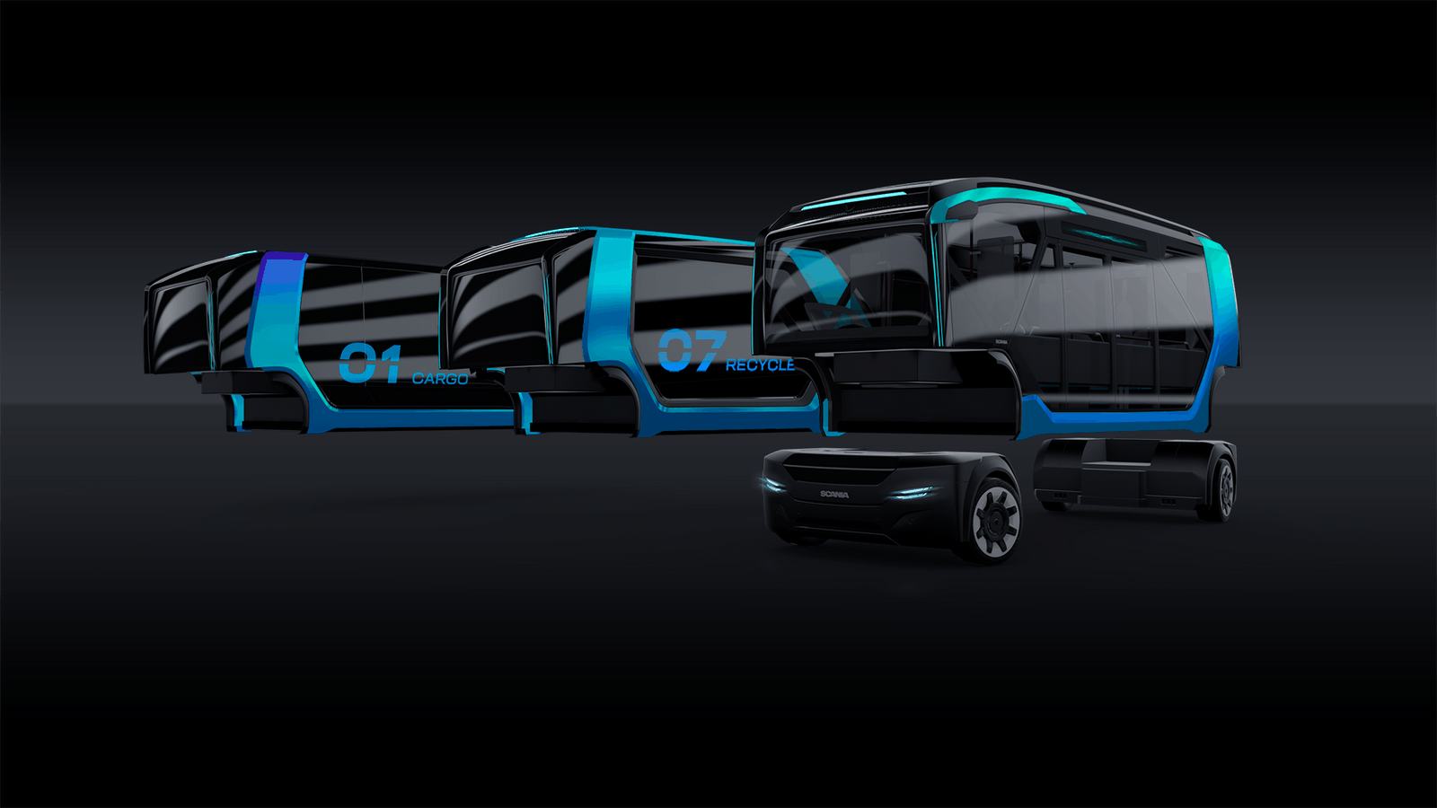 Scania NXT Autonomous Vehicle Concept Can Transport People, Goods, And Garbage