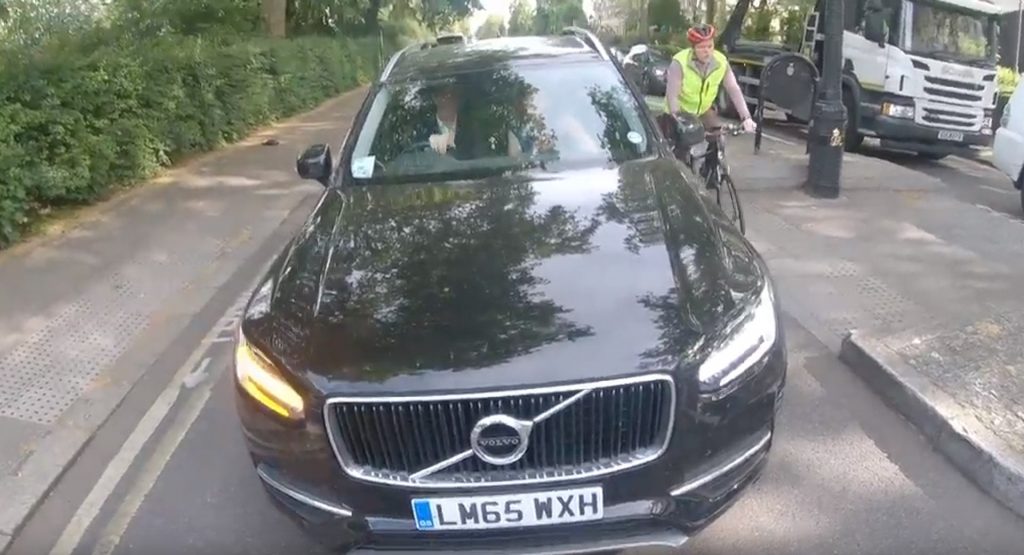 Doctors Try To Skip Traffic By Driving The Opposite Way, Cyclist Makes Them Turn Around