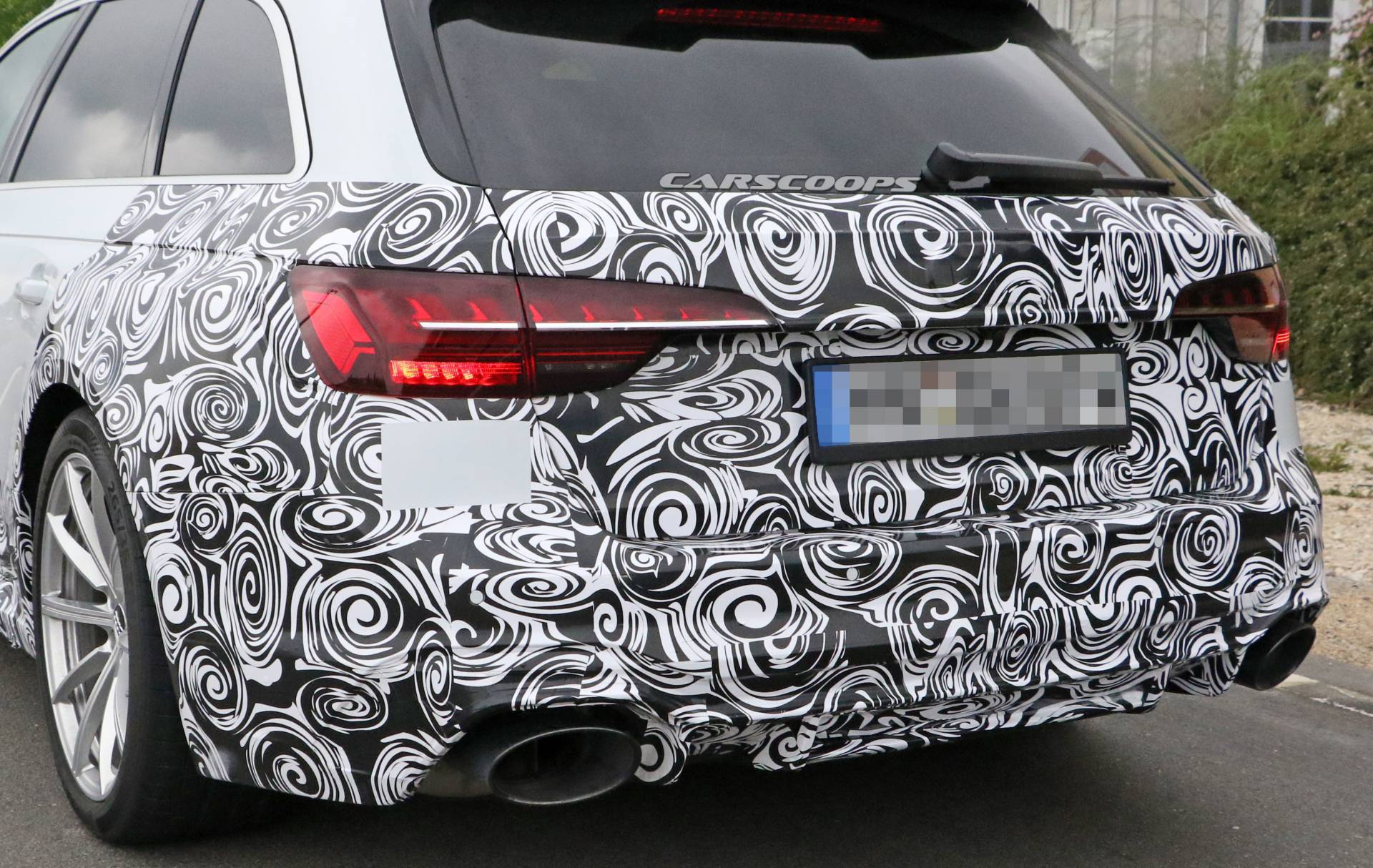 Facelifted 2020 Audi RS4 Avant Spied From A Close Distance