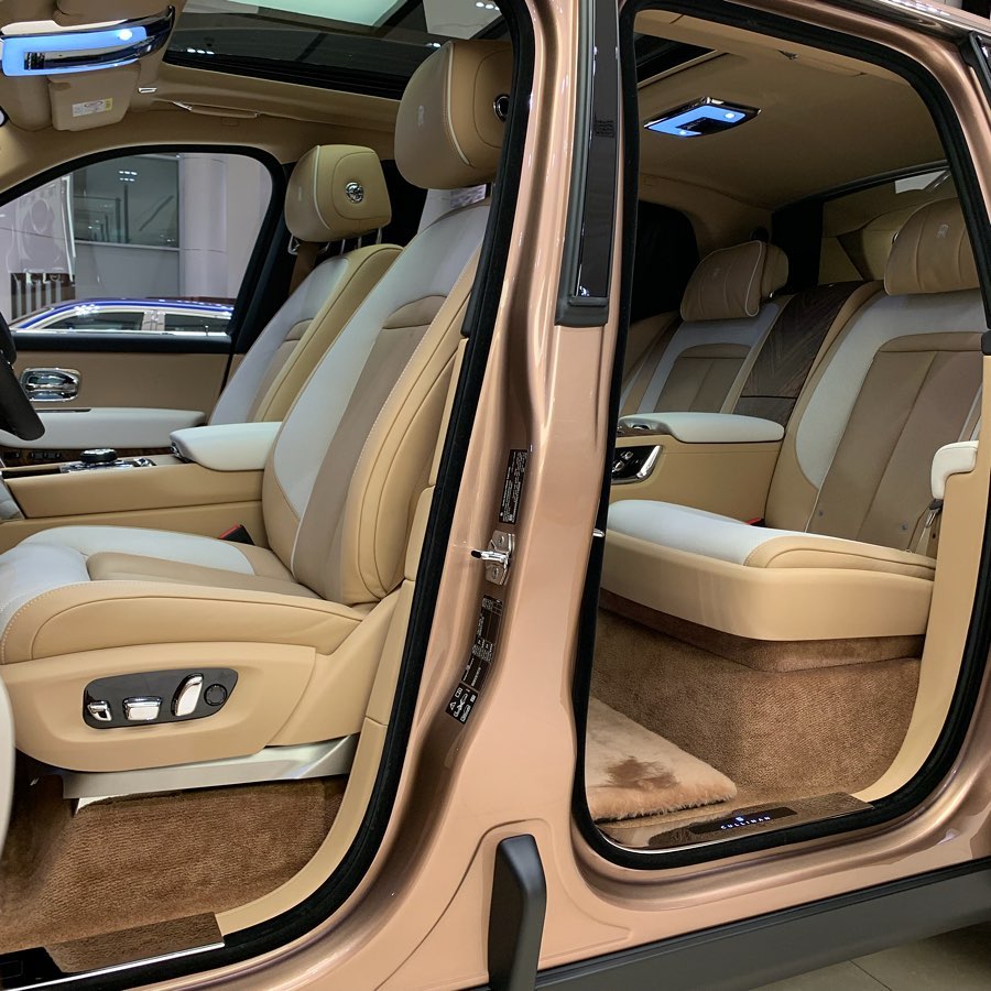 Petra Gold Rolls-Royce Cullinan Showcased With Moccasin Interior