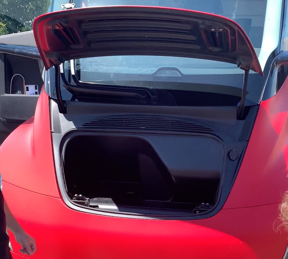 Red Tesla Semi Spotted In California, Check Out Its Tiny Frunk!
