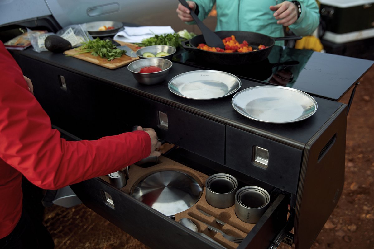 Rivian’s Innovative Slide-Out Kitchen Will Be Offered With R1T