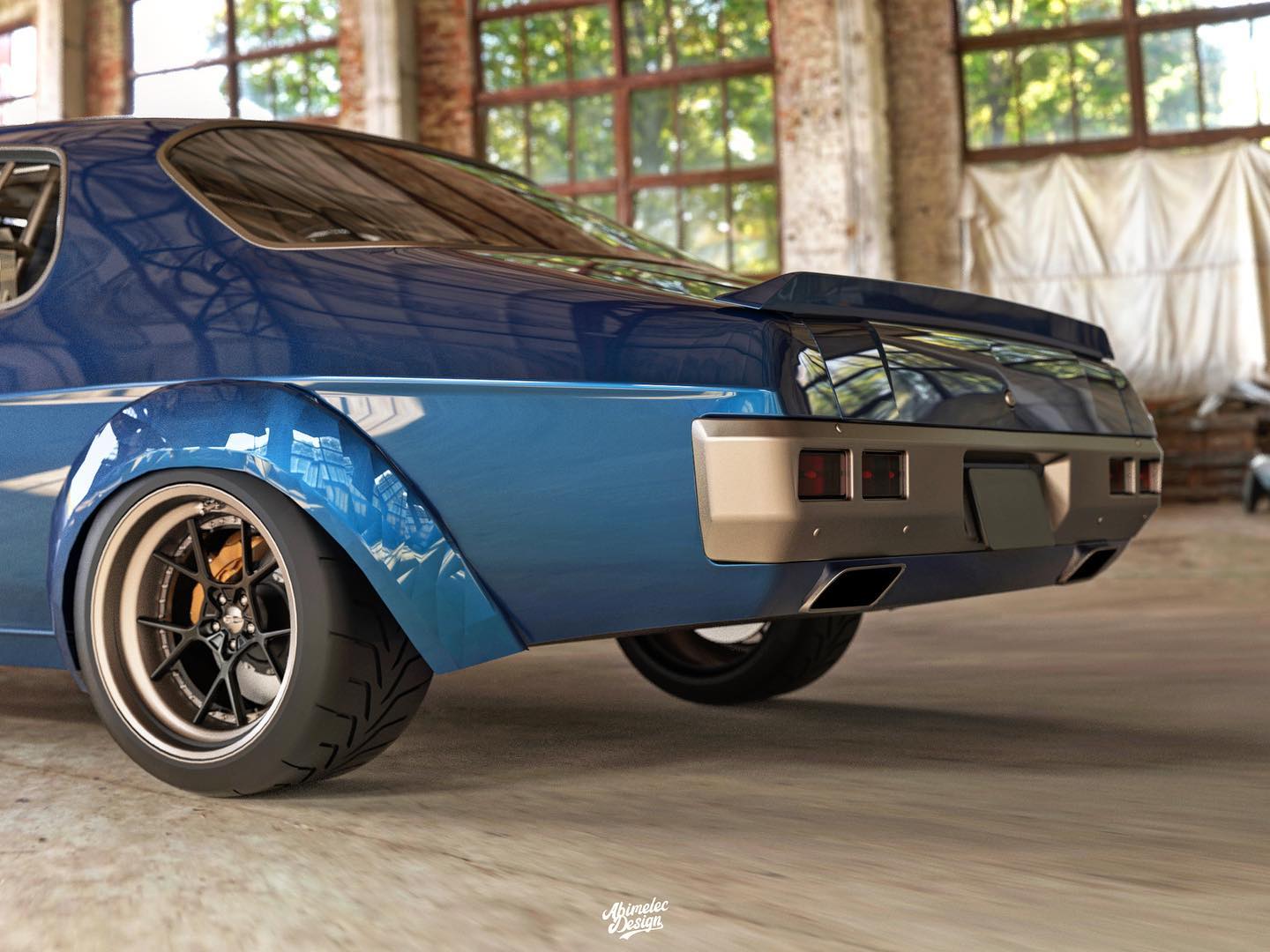 1973 Holden Monaro GTS Restomod Envisioned With Corvette Z06 Heart, Widebody Kit