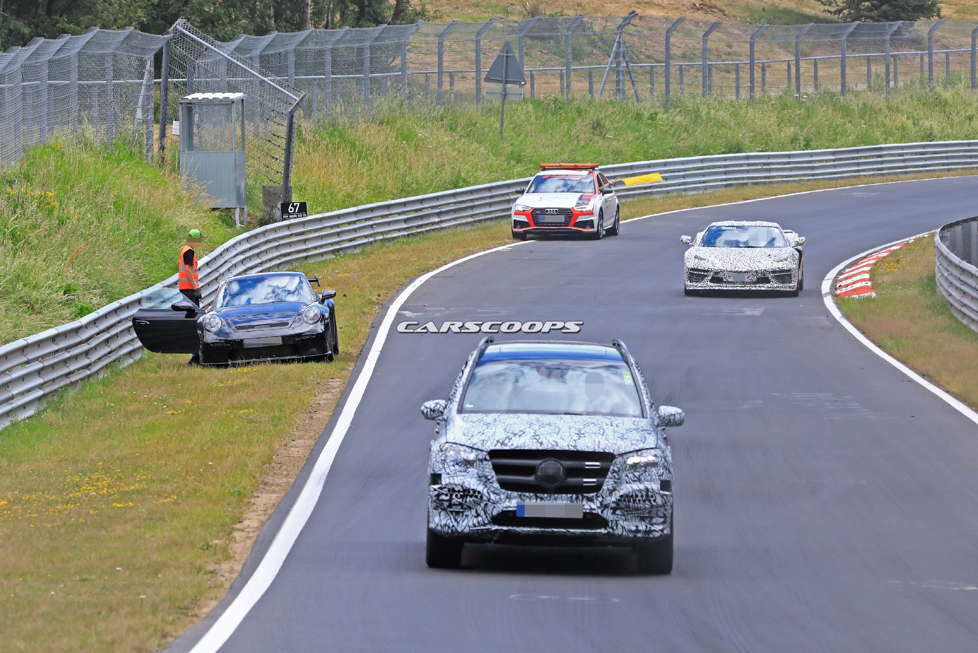 2020 Porsche 911 GT3 Test Car Breaks Down In The Middle Of A ‘Ring Session