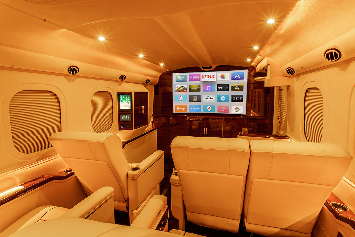 Lexani’s $1 Million G-77 Sky Master Ford F-550 Looks Like A Luxury Jet Inside