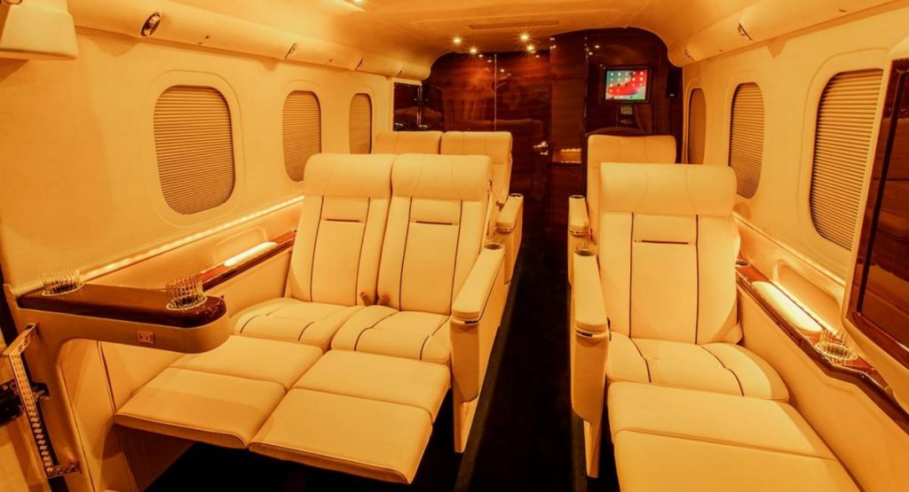 Lexani’s $1 Million G-77 Sky Master Ford F-550 Looks Like A Luxury Jet Inside