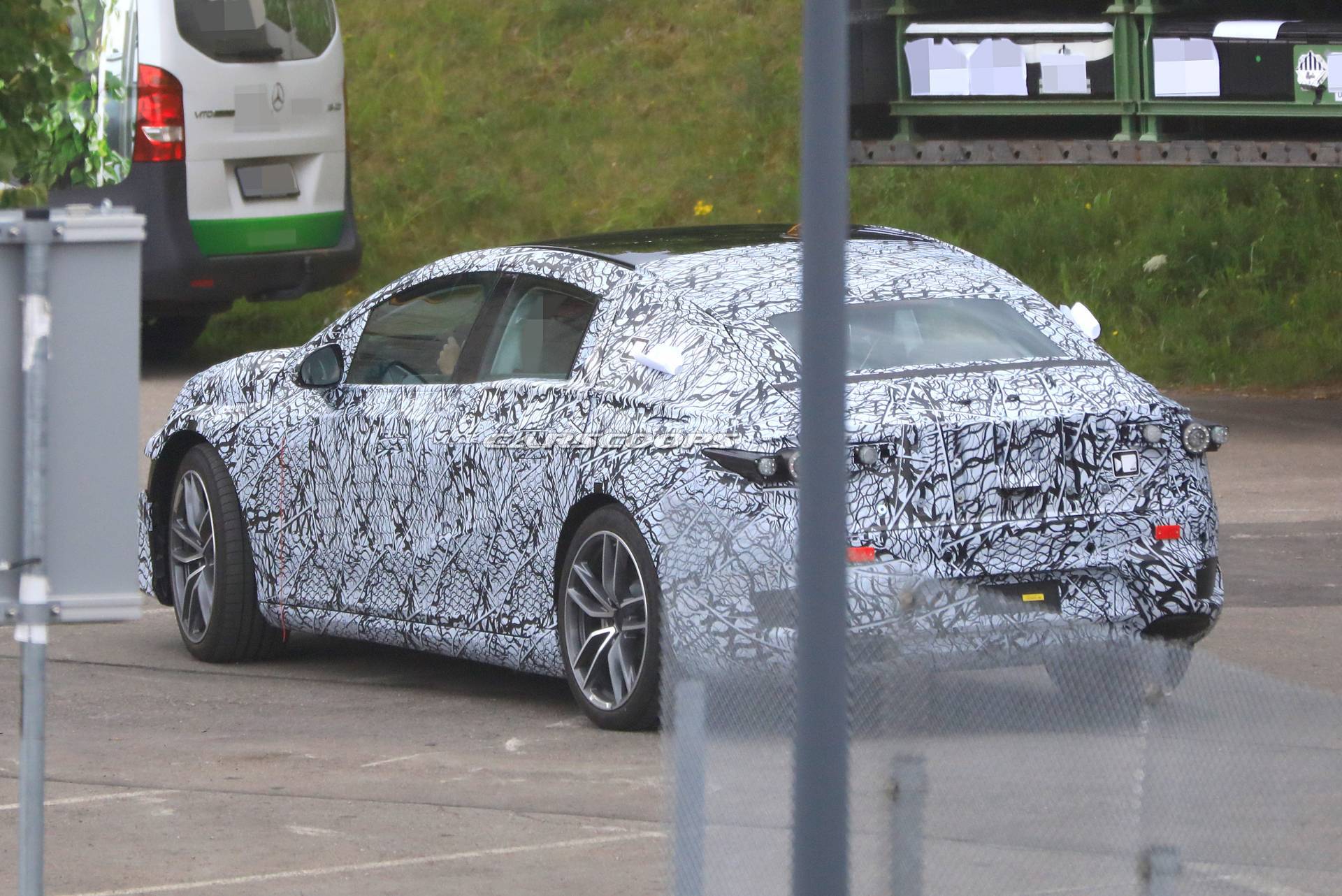 2021 Mercedes EQS Electric Flagship Shows Production Body, Should Porsche Taycan Worry?