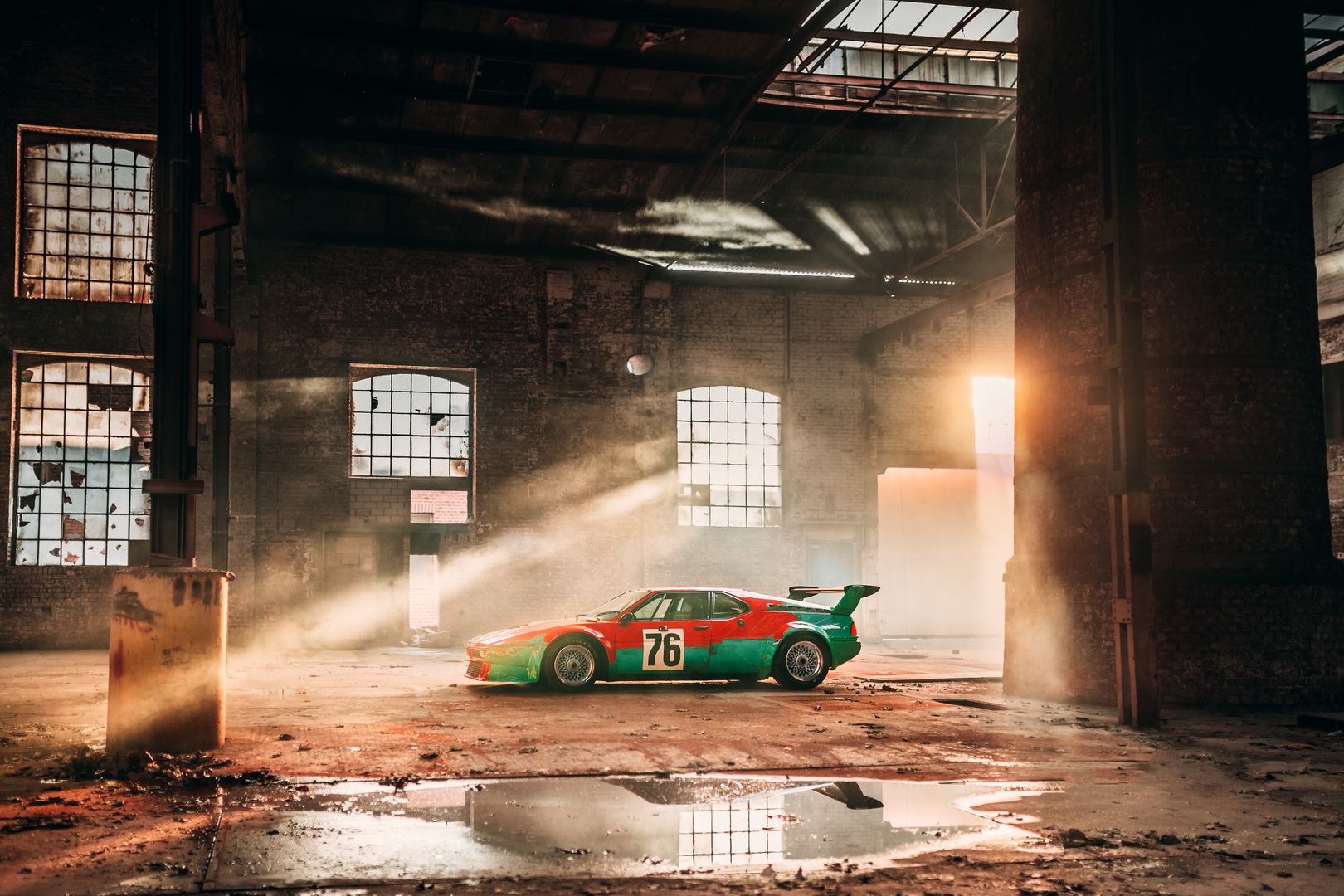 BMW M1 Art Car By Andy Warhol Poses For The Camera For Its 40th Birthday