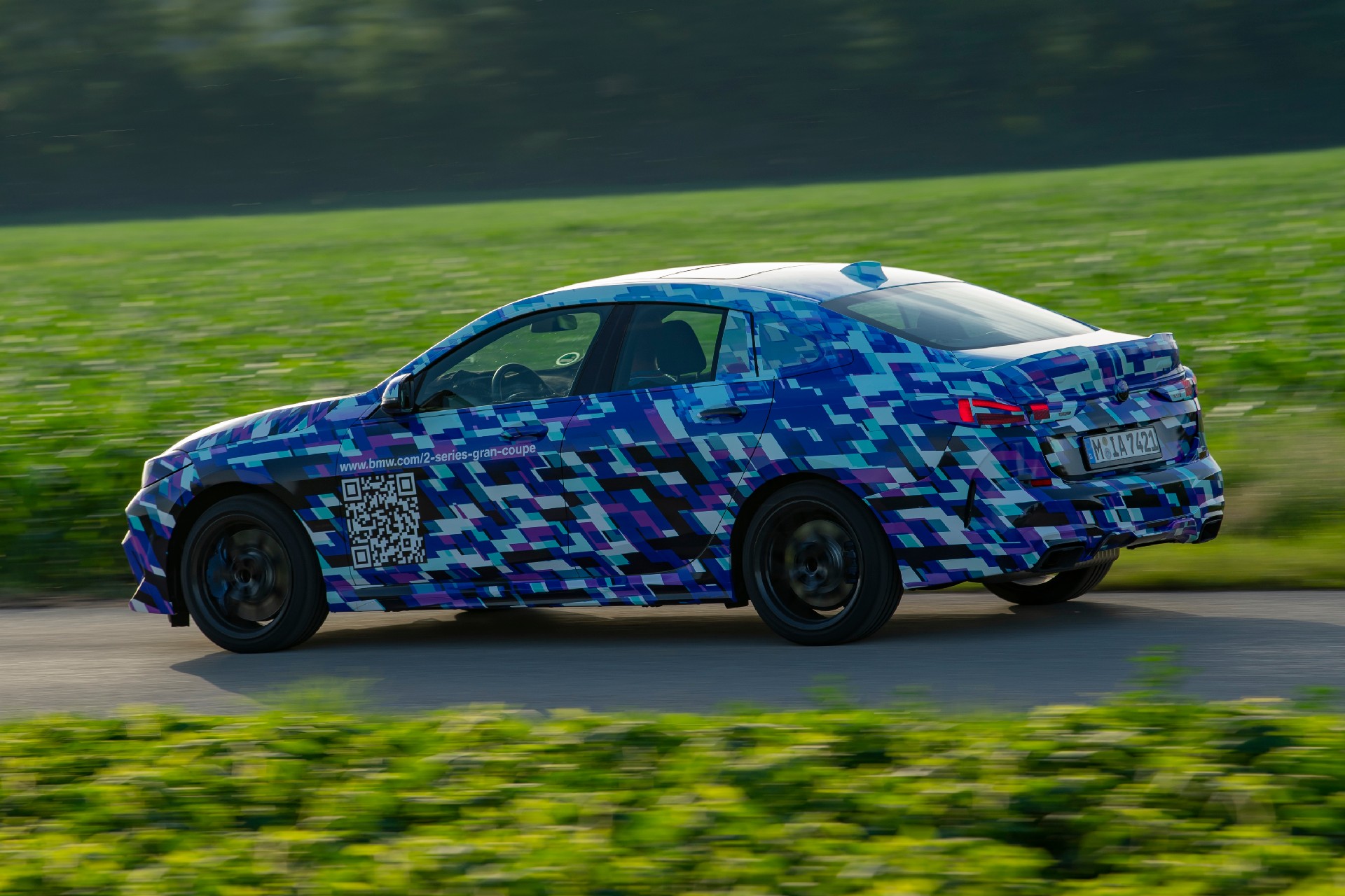 BMW Shows New 2-Series Gran Coupe With Colorful Camo
