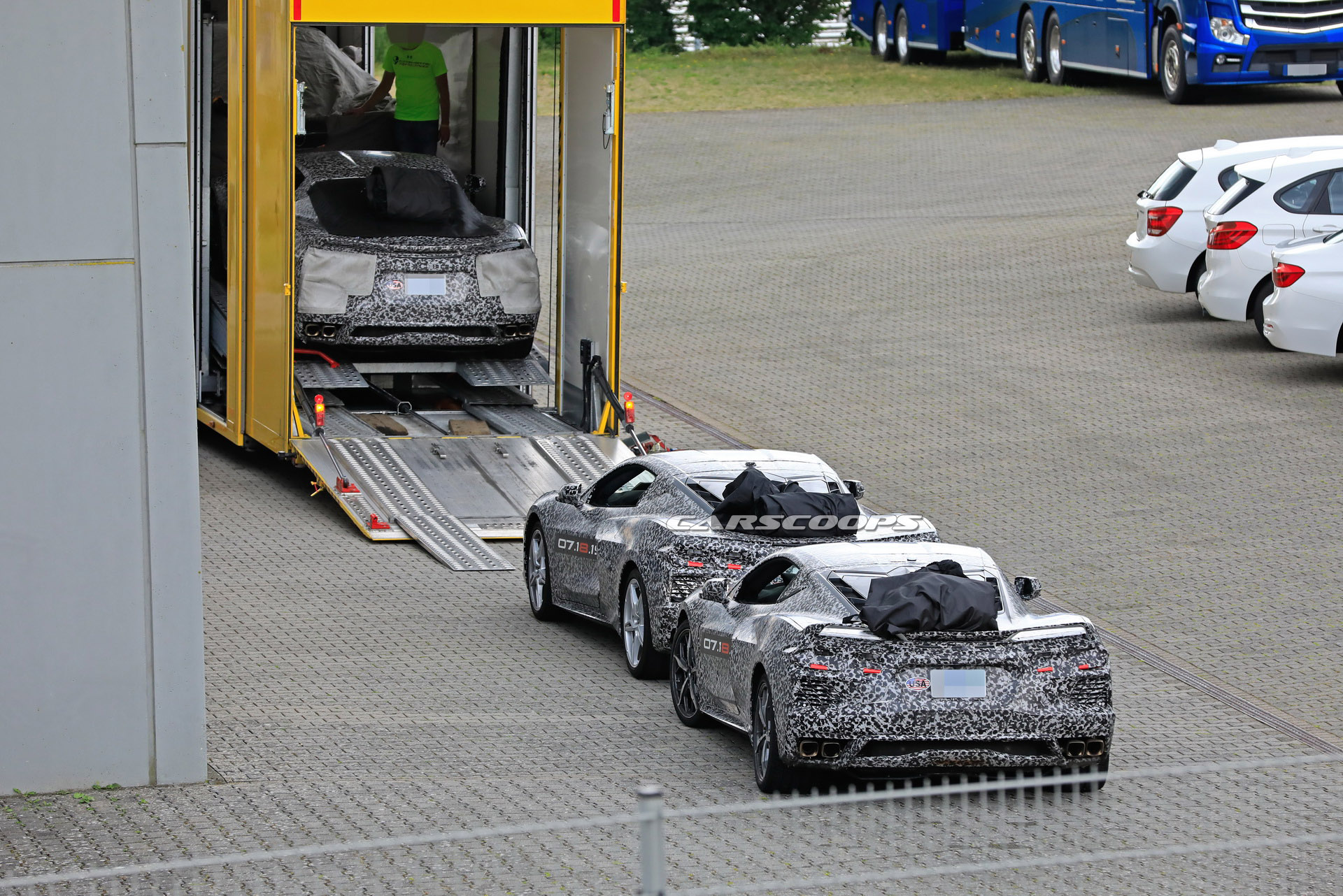 Six 2020 Corvette Prototypes Spotted Departing The Nurburgring
