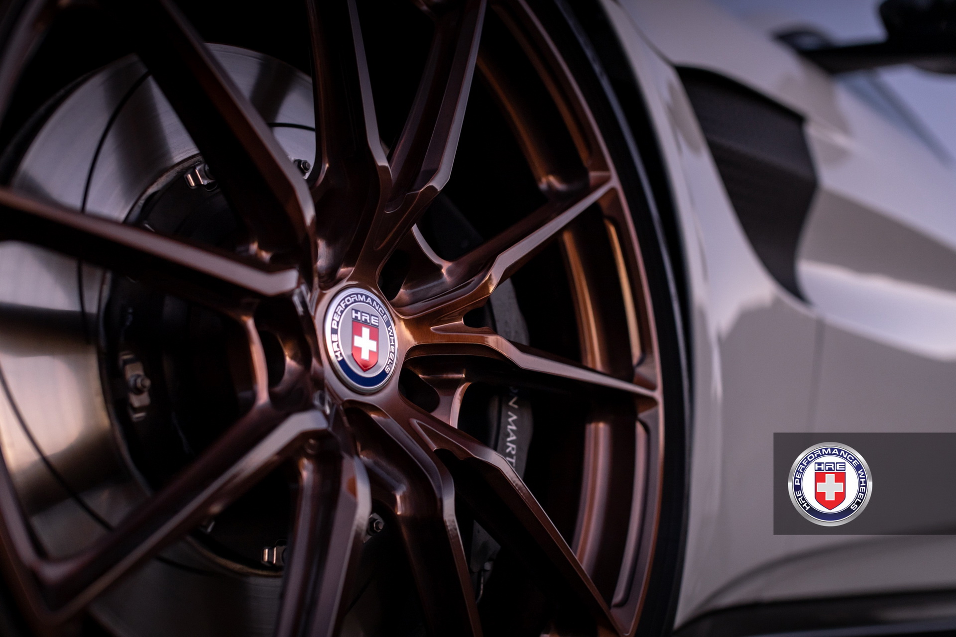 Sun Sets Over Aston Martin Vantage With HRE’s Custom Bronze Rims
