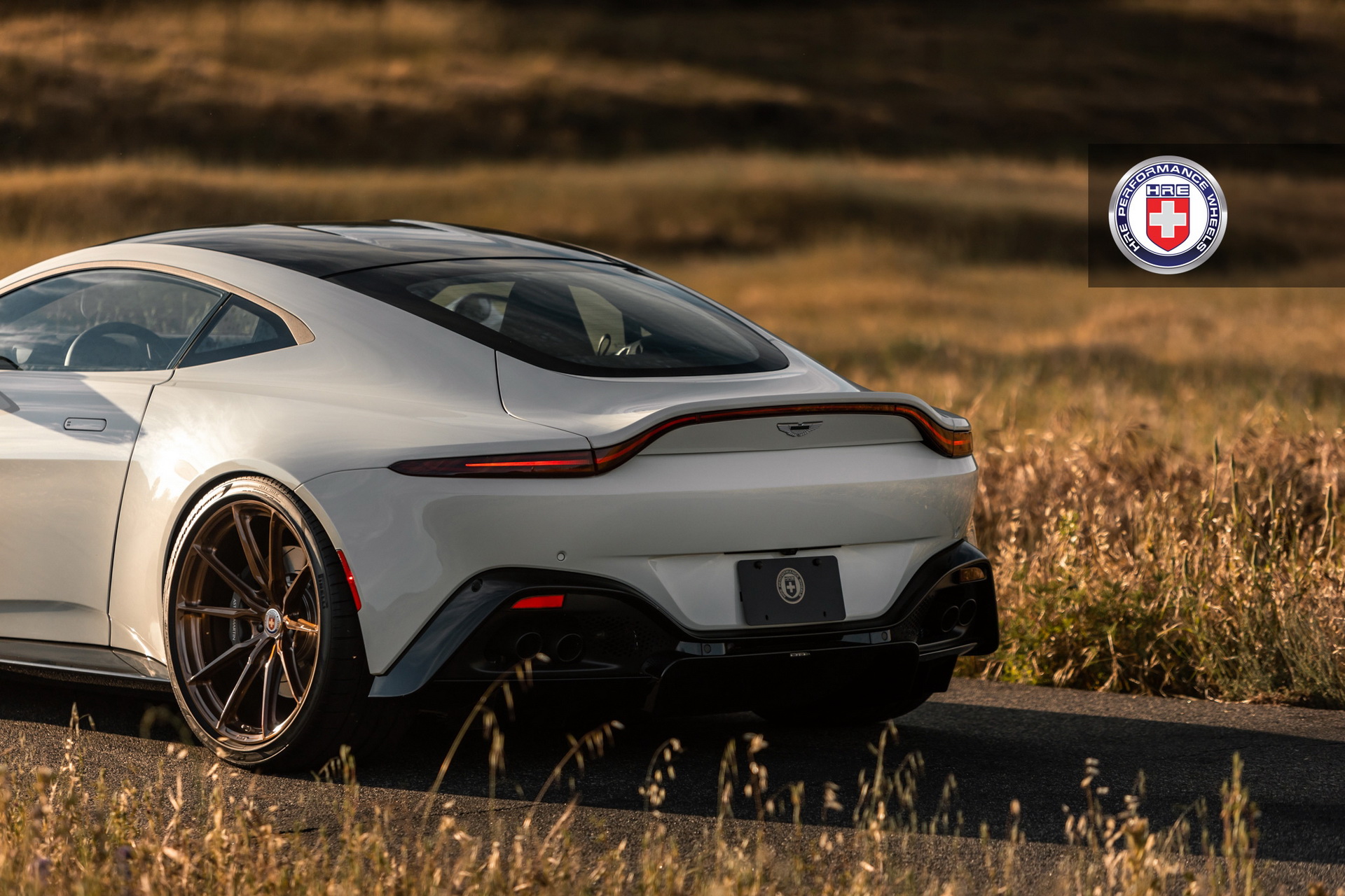 Sun Sets Over Aston Martin Vantage With HRE’s Custom Bronze Rims