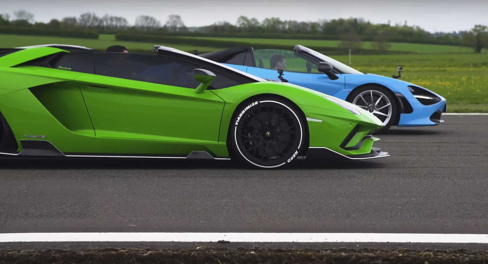 Mclaren 720s Battles It Out Against Lamborghini Aventador S