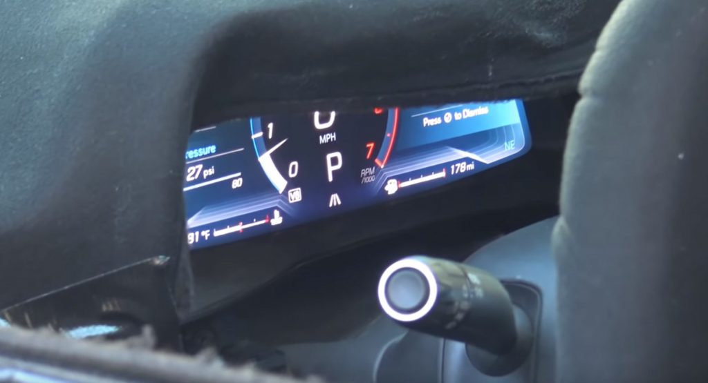  This Is Our First Close-Up Look At The Corvette C8’s Digital Gauge Cluster