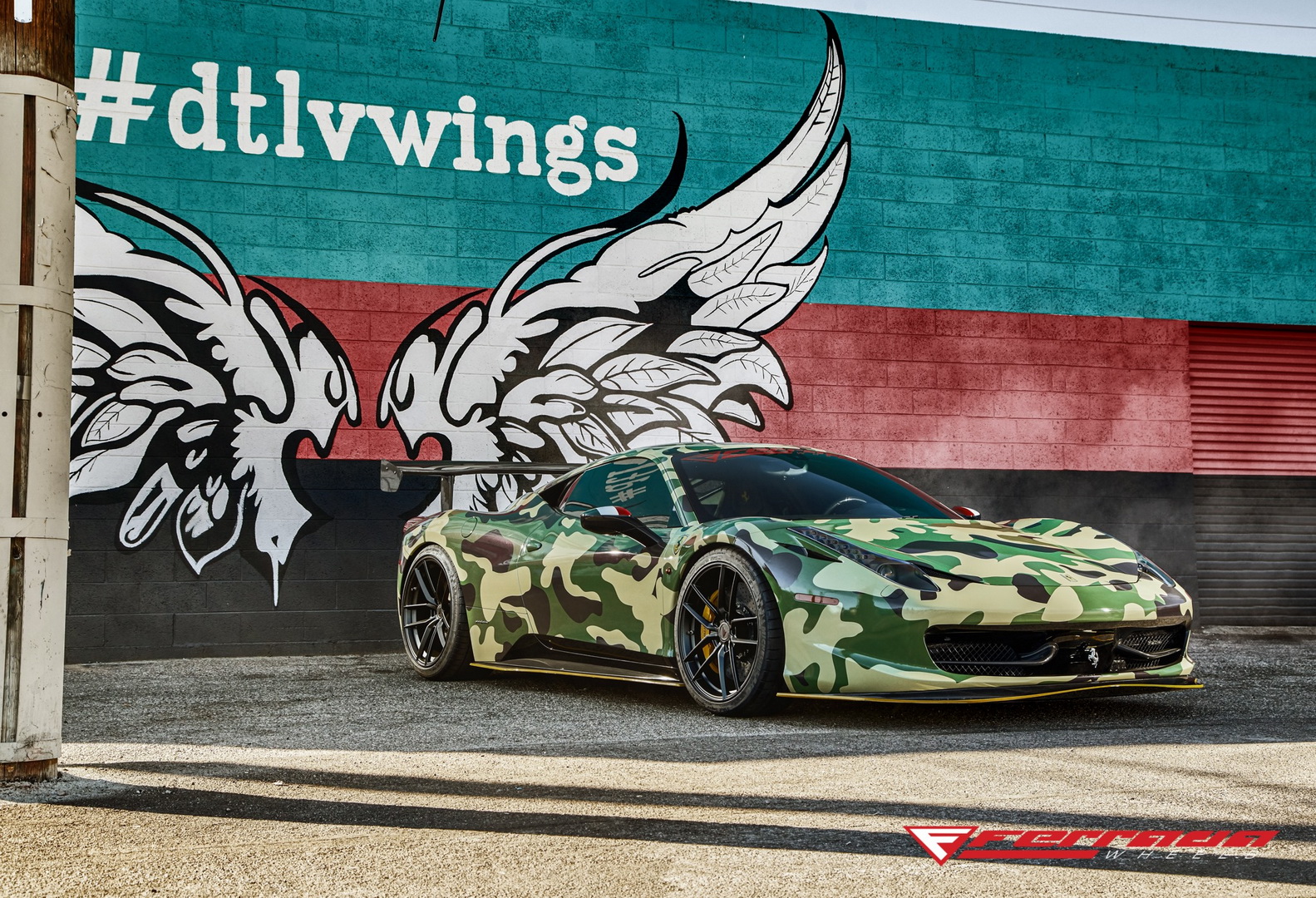Camo’d Ferrari 458 Italia Is Craving For Attention, Heads To Vegas For Some Fun