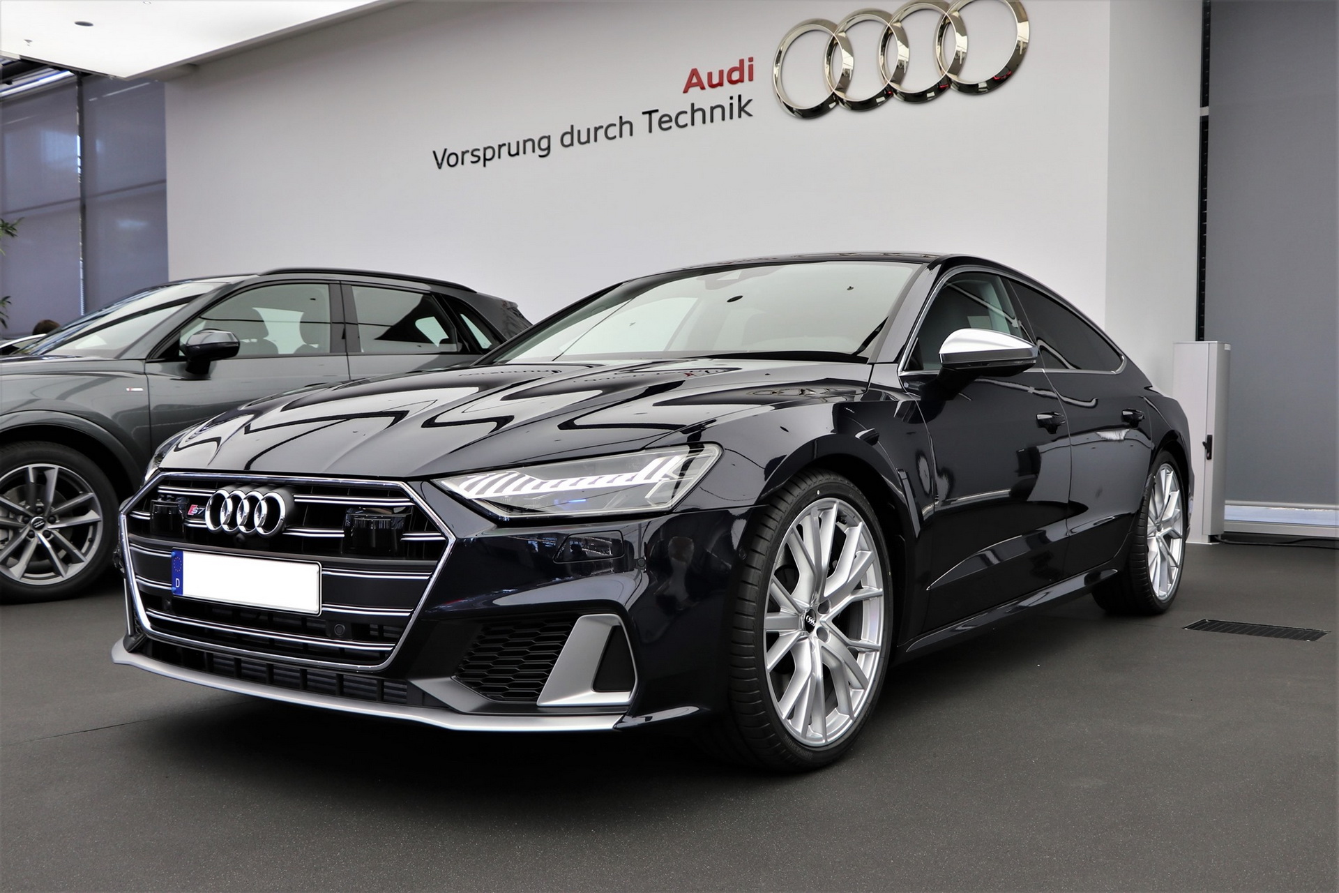 2020 Audi S7 On Display With Firmament Blue Metallic Exterior