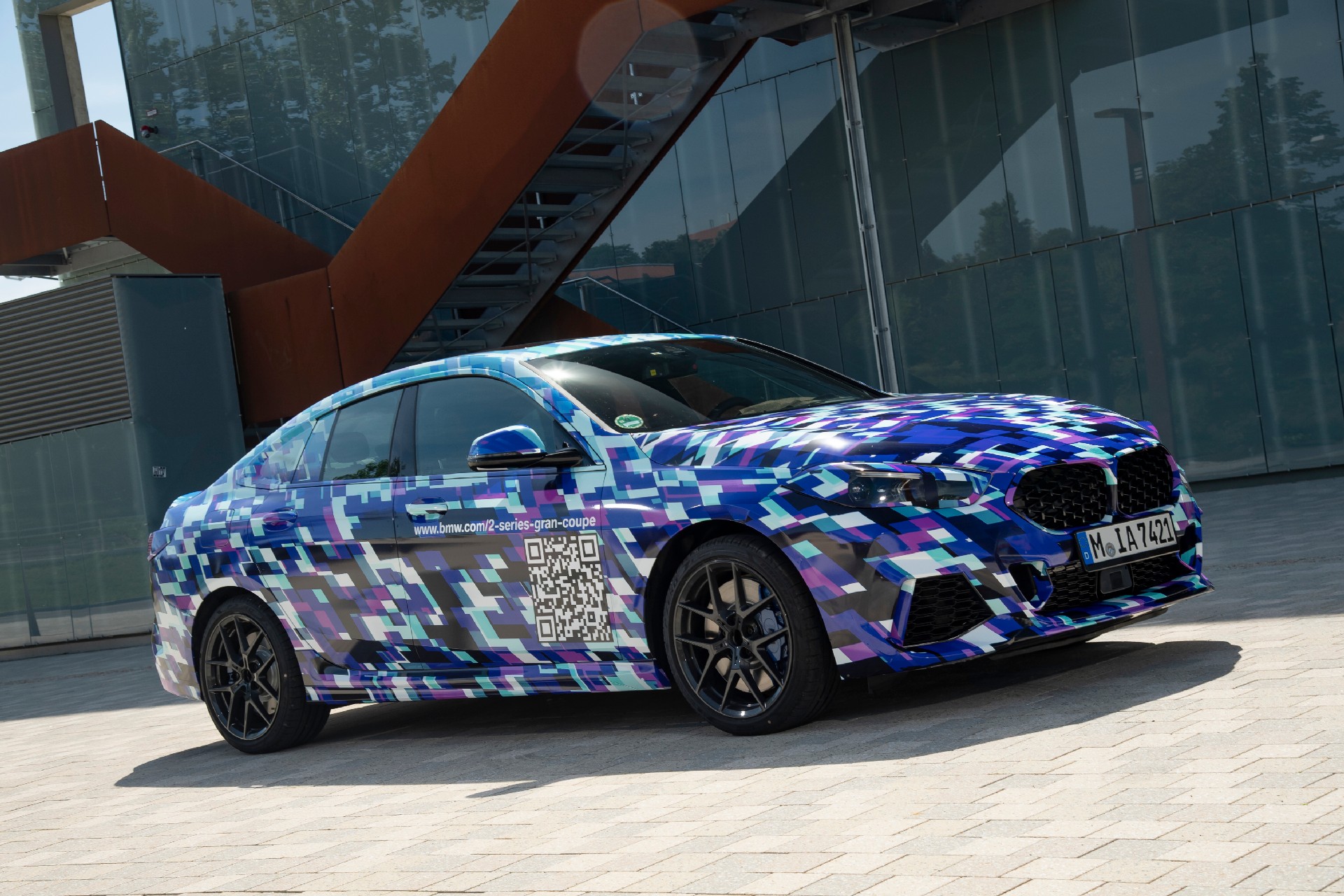 BMW Shows New 2-Series Gran Coupe With Colorful Camo