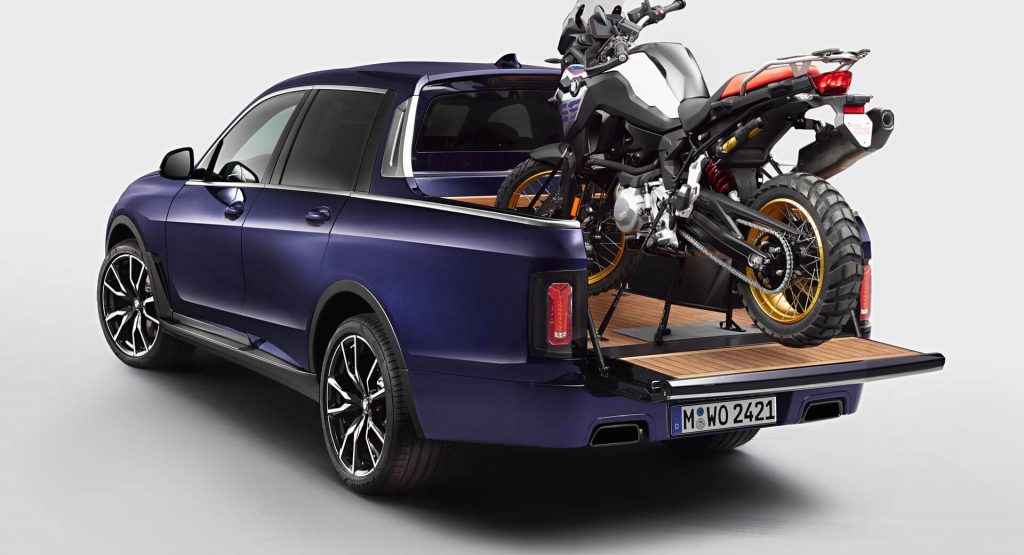  BMW Made A REAL X7 Pickup – And It Has Room For A Bike, Plus Five Adults
