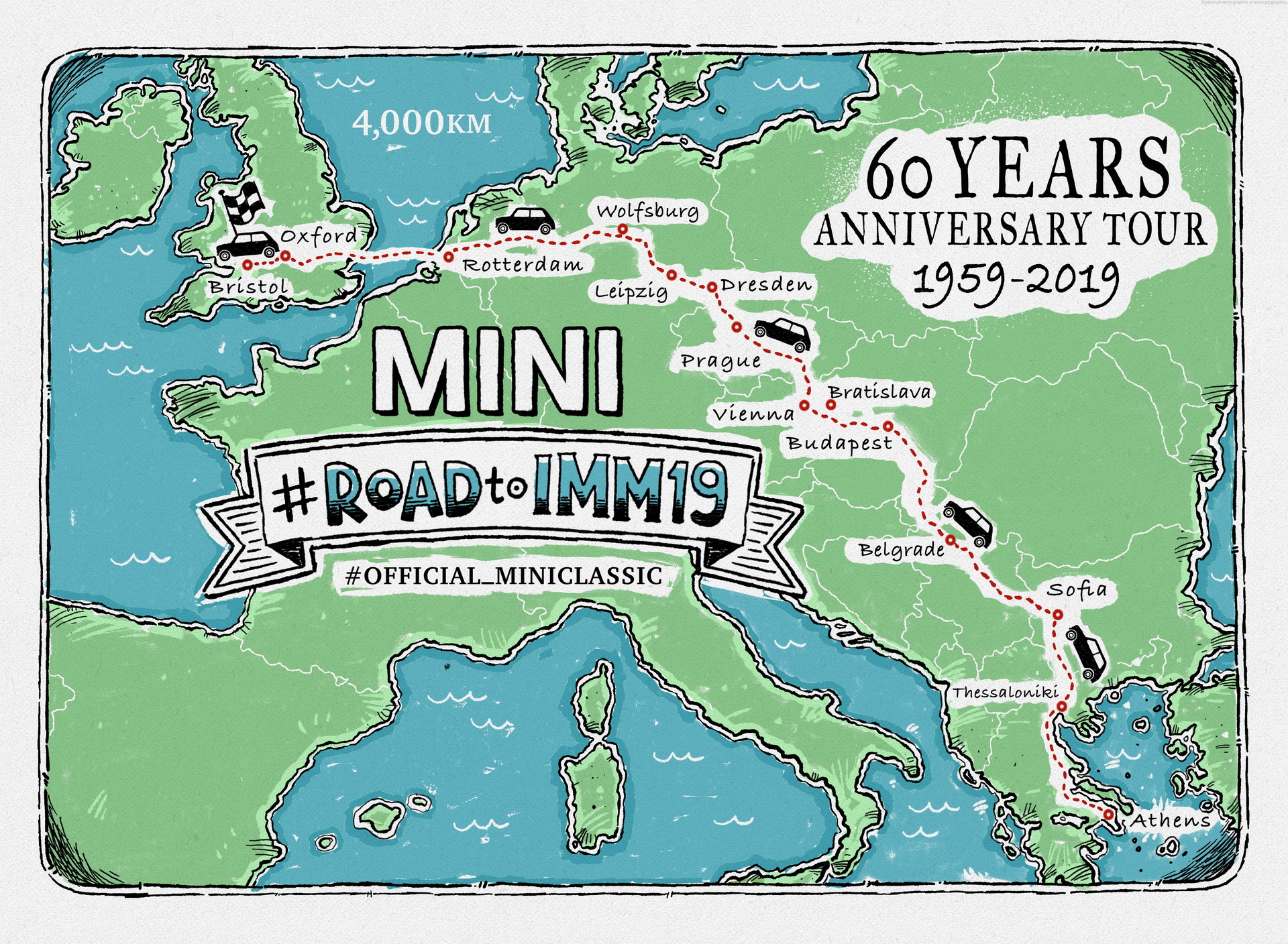 Mini Celebrates 60th Anniversary With Tour Across Europe