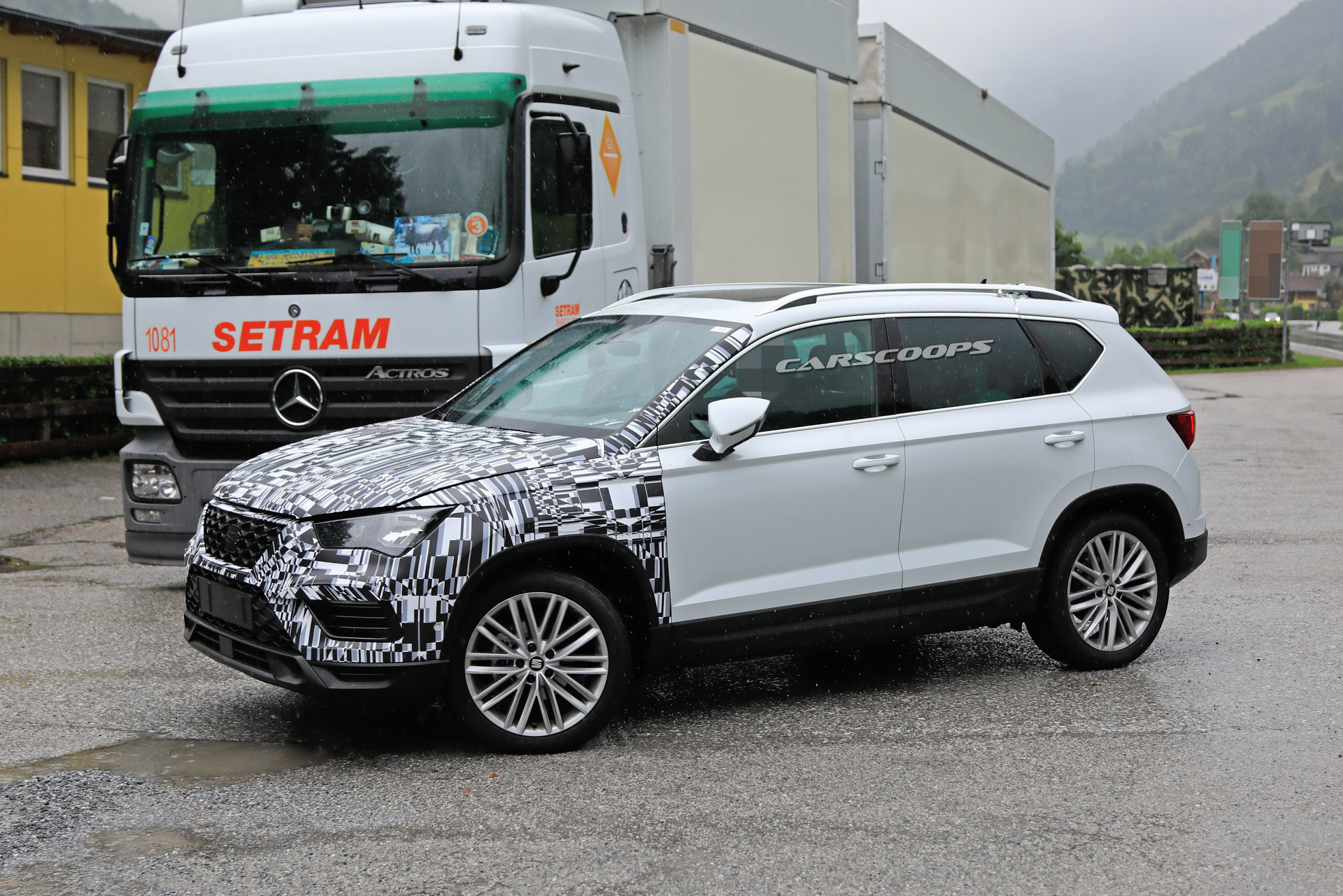 2020 Seat Ateca Facelift Makes Its Spy Debut Hiding A Subtle Design Refresh