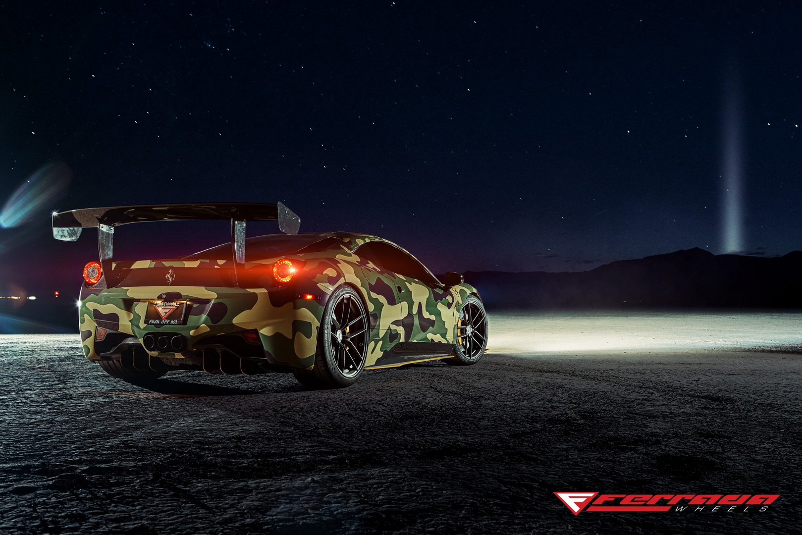 Camo’d Ferrari 458 Italia Is Craving For Attention, Heads To Vegas For Some Fun