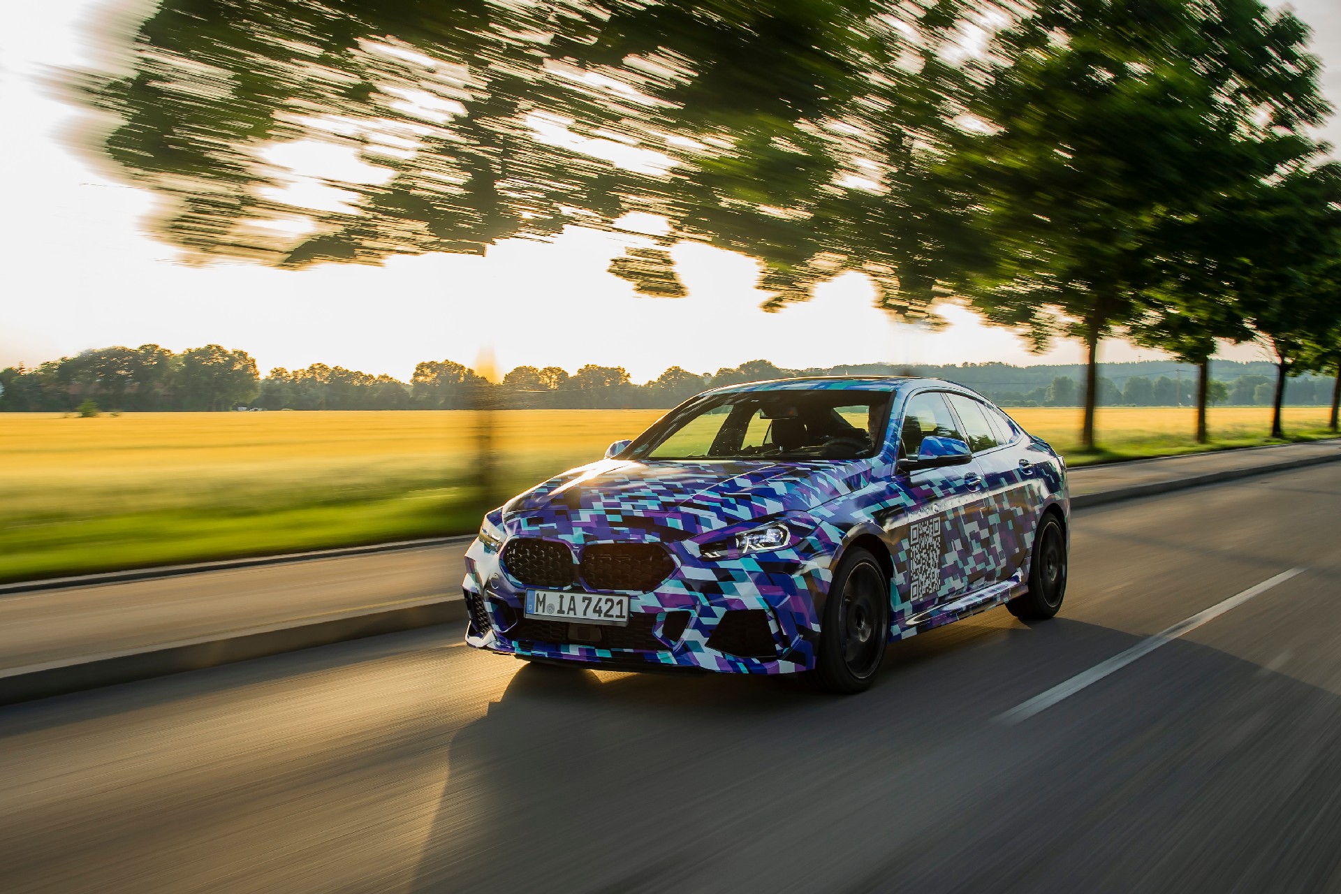 BMW Shows New 2-Series Gran Coupe With Colorful Camo