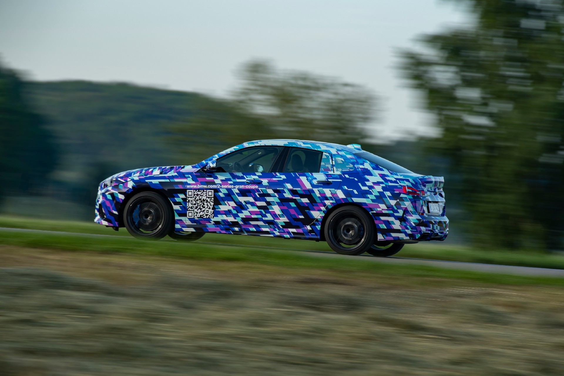 BMW Shows New 2-Series Gran Coupe With Colorful Camo