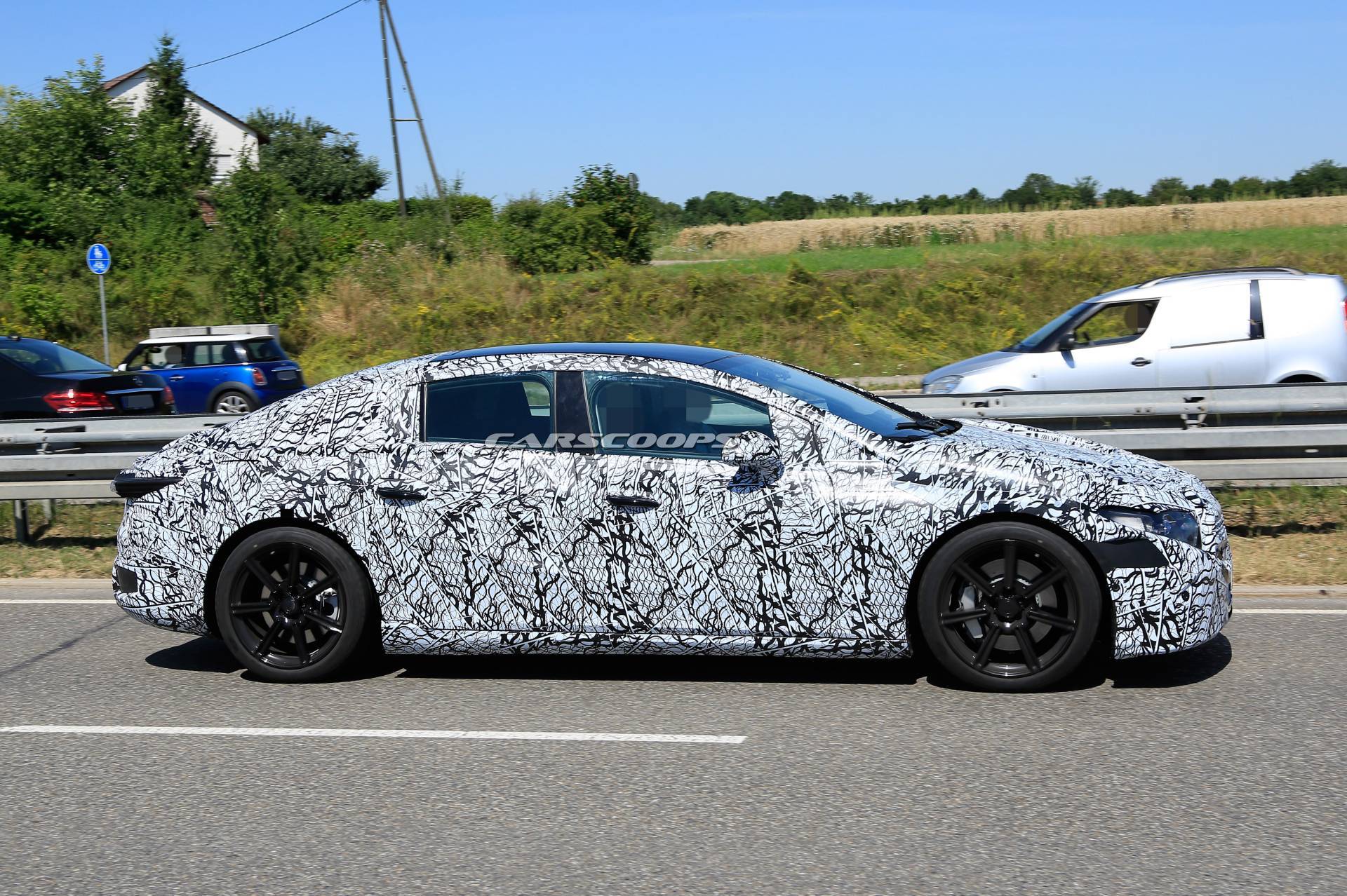 2021 Mercedes EQS Electric Flagship Shows Production Body, Should Porsche Taycan Worry?