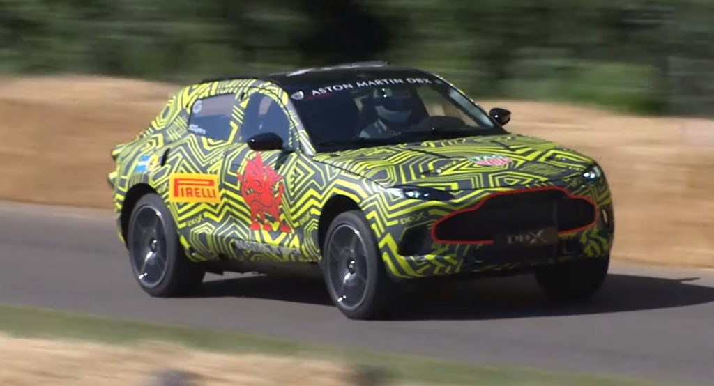 Aston Martin DBX Prototype Roars For The First Time In Public