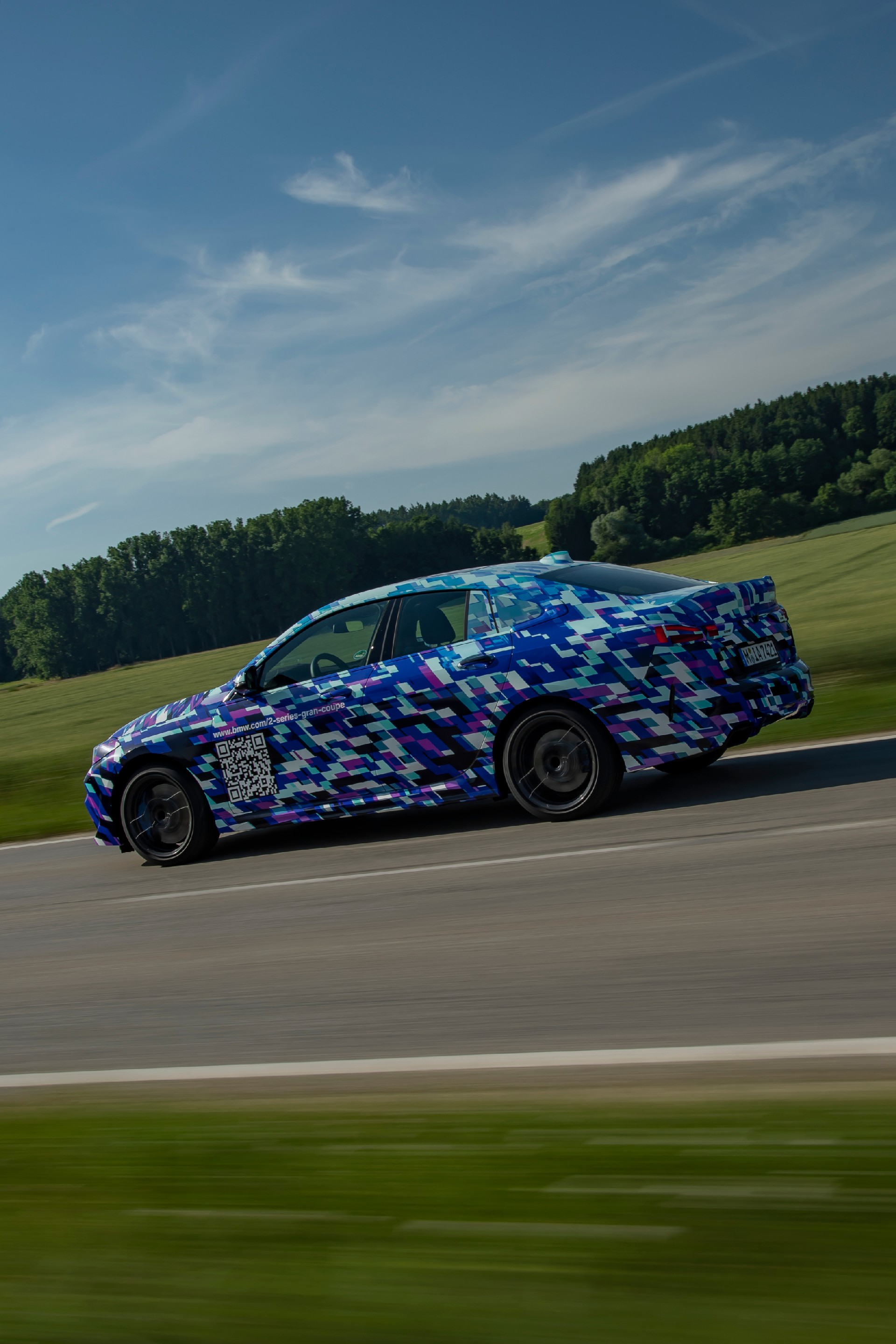 BMW Shows New 2-Series Gran Coupe With Colorful Camo