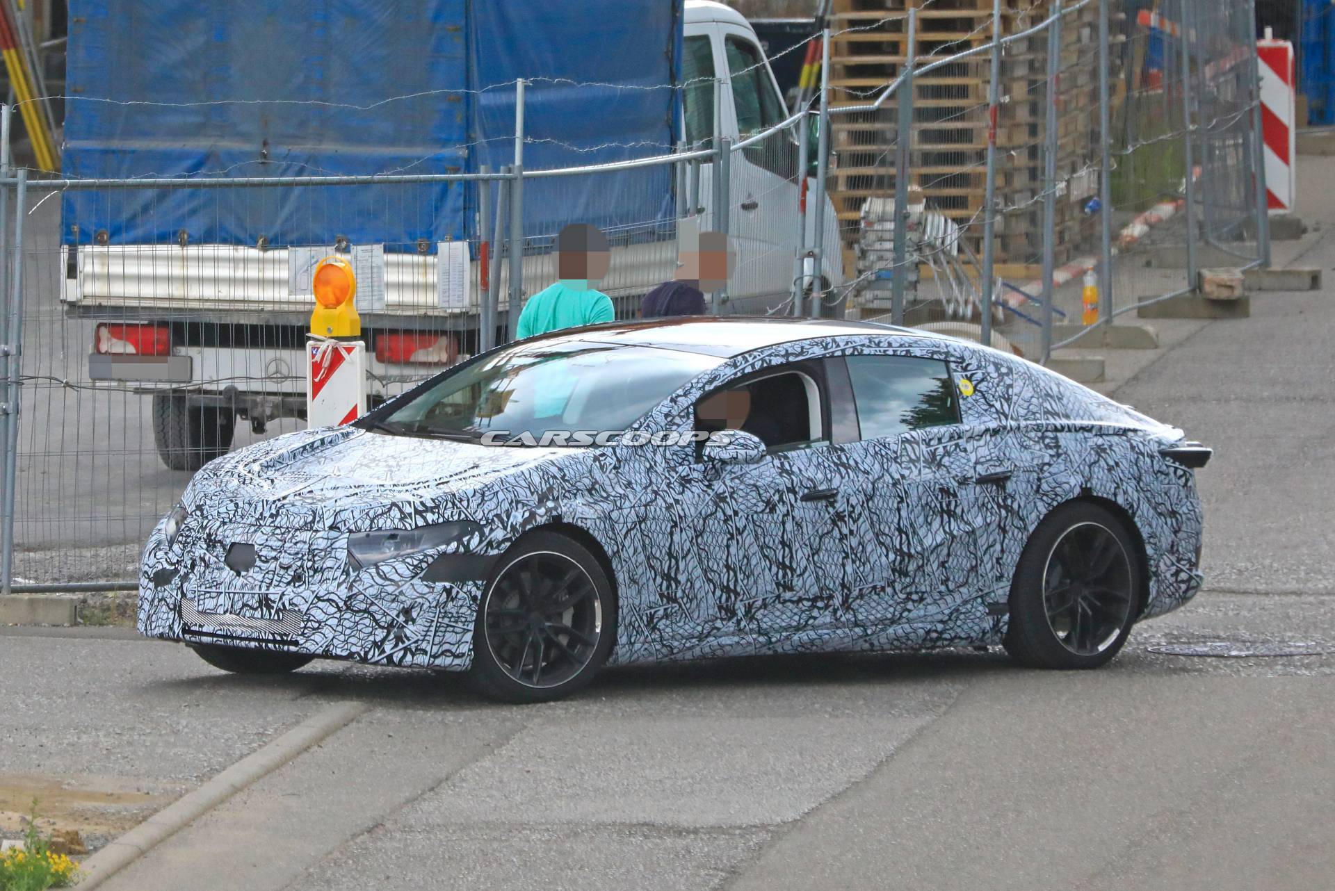 2021 Mercedes EQS Electric Flagship Shows Production Body, Should Porsche Taycan Worry?