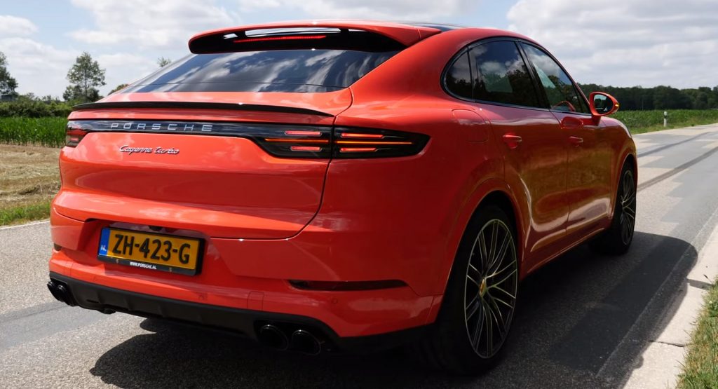 The Porsche Cayenne Coupe Turbo Is Scaring Fast In A Straight Line