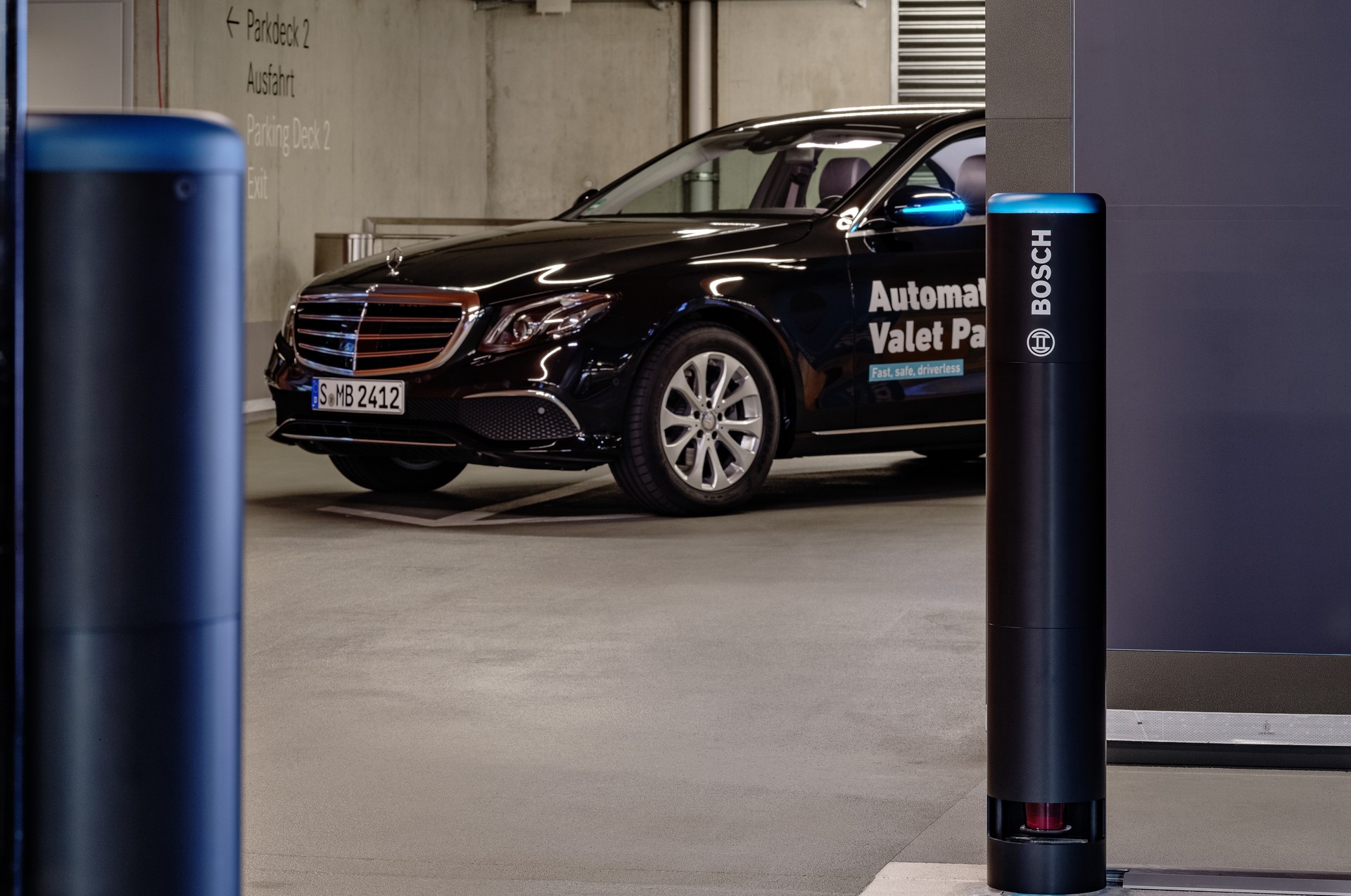Mercedes’ Automated Valet Parking System Allows Cars To Park Themselves