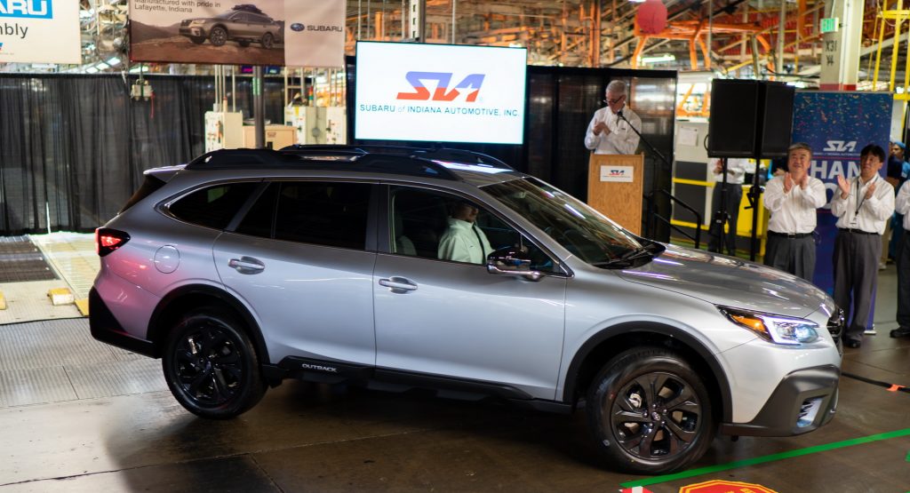  First 2020 Subaru Legacy and Outback Roll Off Indiana Factory’s Production Line
