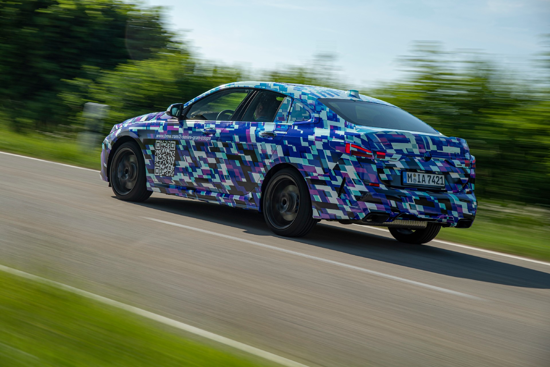 BMW Shows New 2-Series Gran Coupe With Colorful Camo