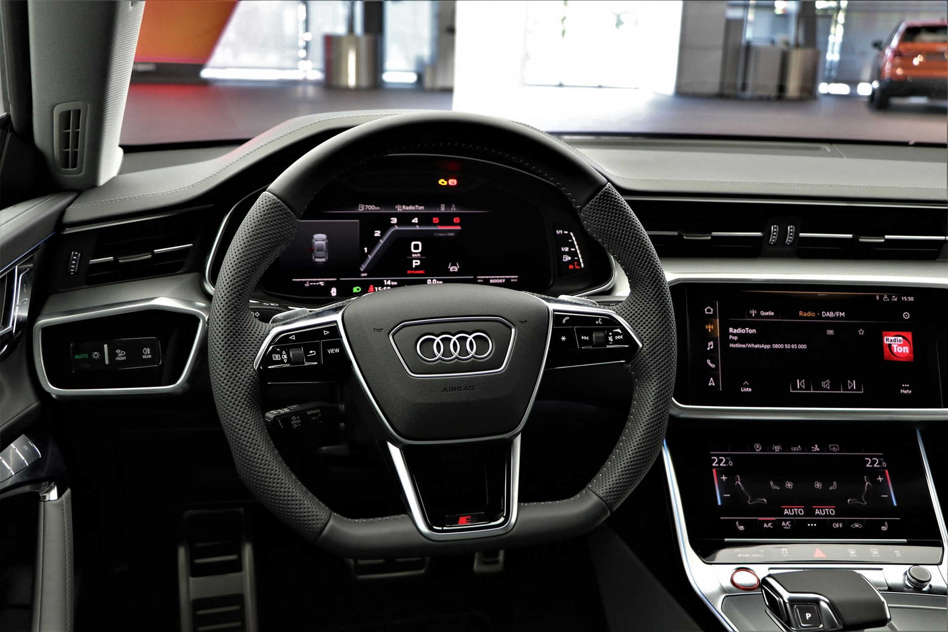 2020 Audi S7 On Display With Firmament Blue Metallic Exterior