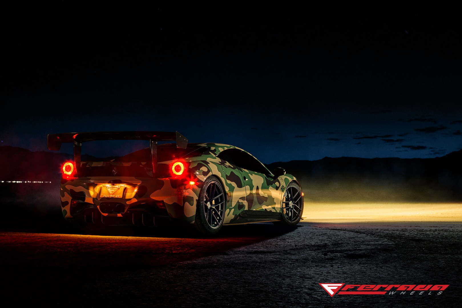 Camo’d Ferrari 458 Italia Is Craving For Attention, Heads To Vegas For Some Fun