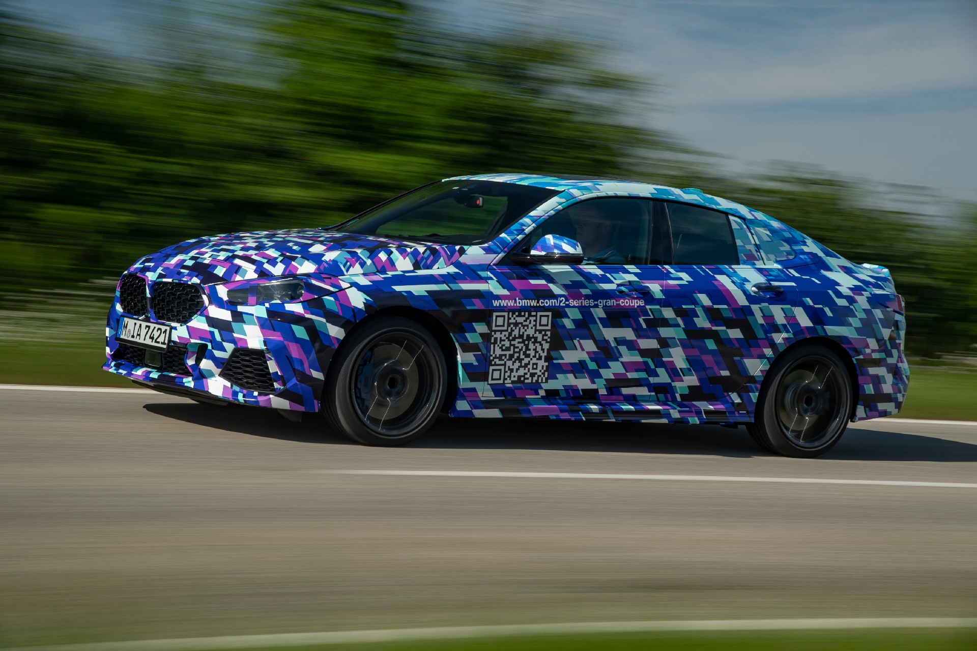 BMW Shows New 2-Series Gran Coupe With Colorful Camo