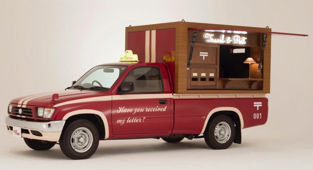  Japan Turns A Classic Toyota Hilux Into A Mobile Post Office