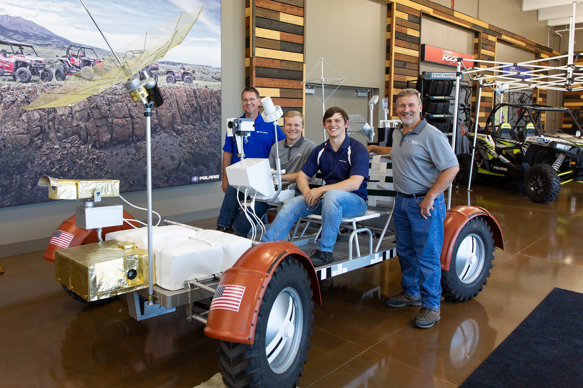 Polaris Builds Lunar Rover Replica To Celebrate 50th Anniversary Of Apollo 11 Moon Landing