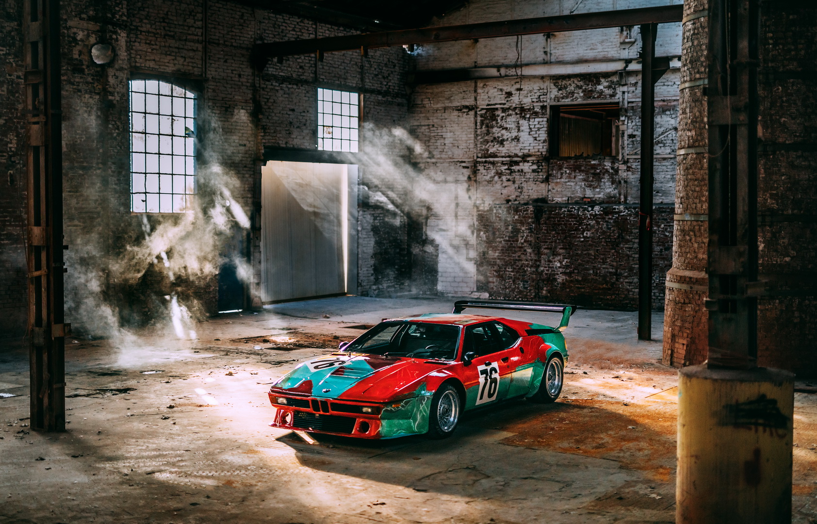 BMW M1 Art Car By Andy Warhol Poses For The Camera For Its 40th Birthday