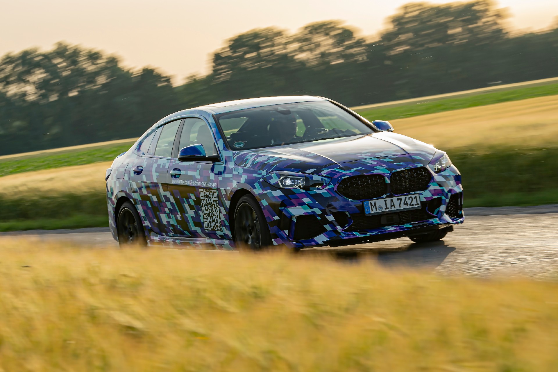 BMW Shows New 2-Series Gran Coupe With Colorful Camo