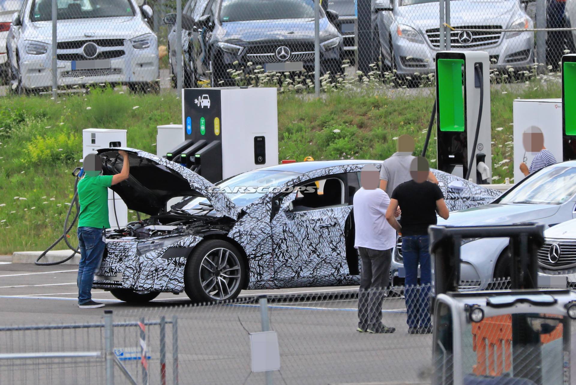 2021 Mercedes EQS Electric Flagship Shows Production Body, Should Porsche Taycan Worry?