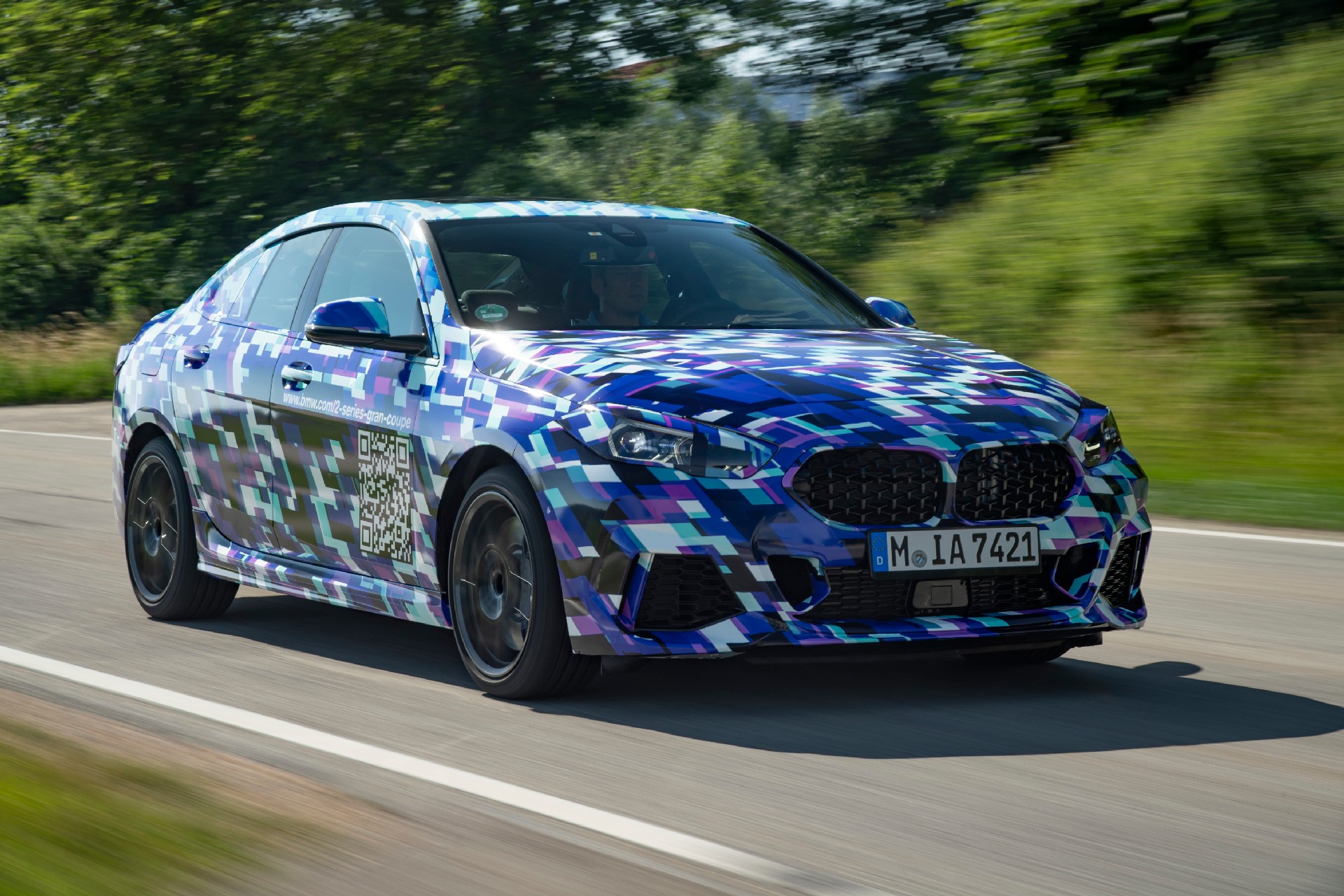 BMW Shows New 2-Series Gran Coupe With Colorful Camo