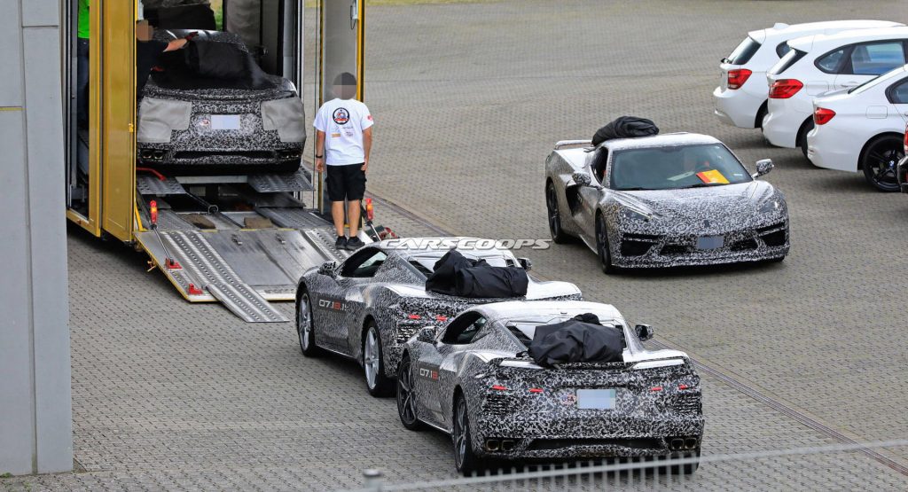  Six 2020 Corvette Prototypes Spotted Departing The Nurburgring