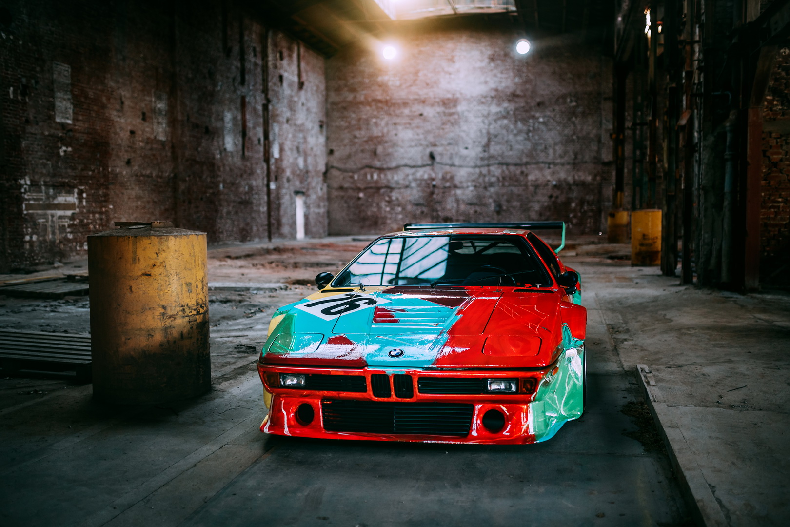 BMW M1 Art Car By Andy Warhol Poses For The Camera For Its 40th Birthday