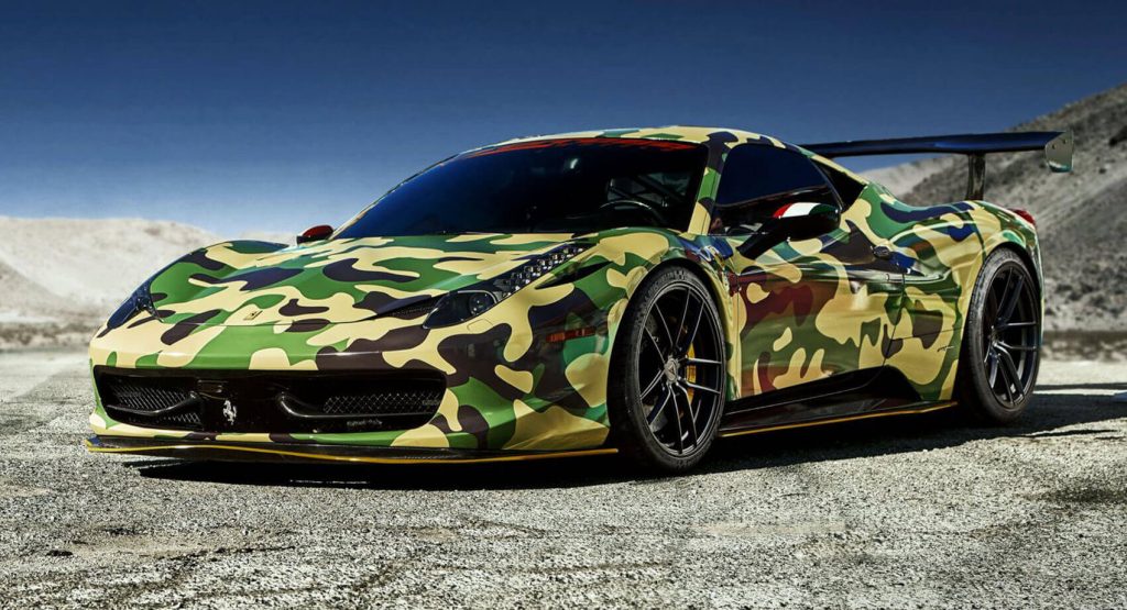  Camo’d Ferrari 458 Italia Is Craving For Attention, Heads To Vegas For Some Fun