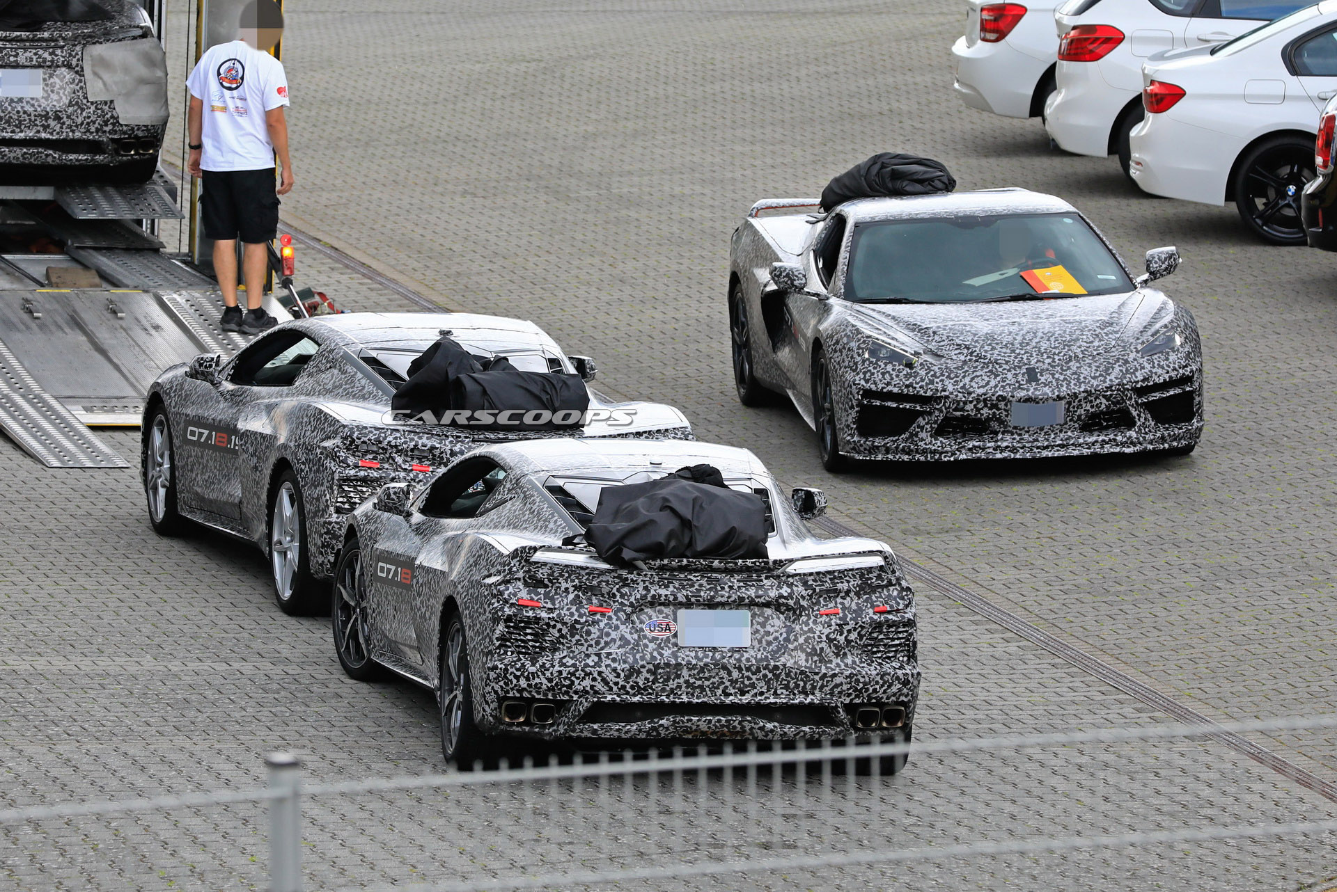 Six 2020 Corvette Prototypes Spotted Departing The Nurburgring